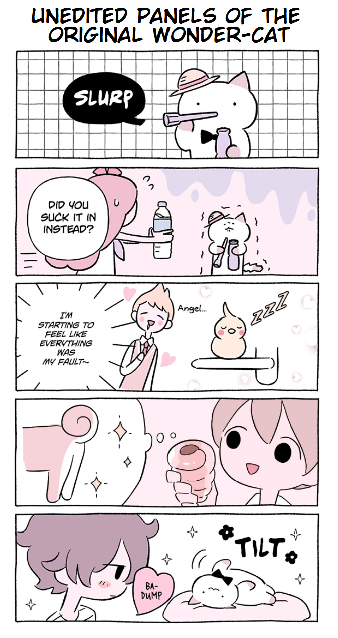 Hungry Cat Kyuu-Chan (Fan Comic) - Chapter 186: Unedited Panels Of The Original Wonder-Cat