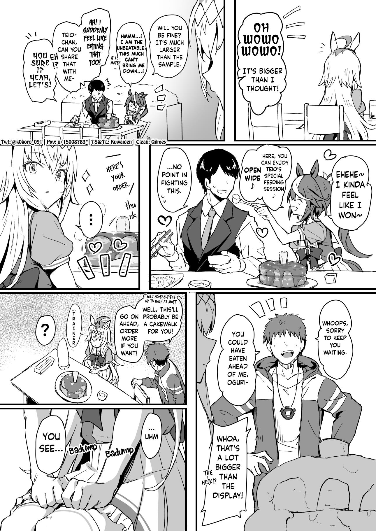 Kokoro-Sensei's Umamusume Shorts (Doujinshi) - Chapter 5: Oguri Loves Food As Much As She Loves Her Trainer