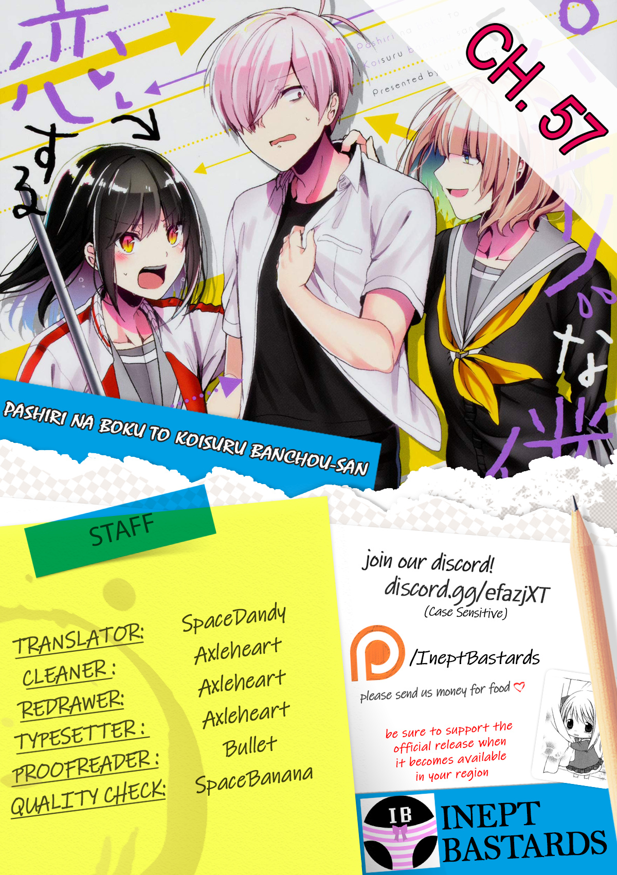 Pashiri Na Boku To Koi Suru Banchou-San - Chapter 57