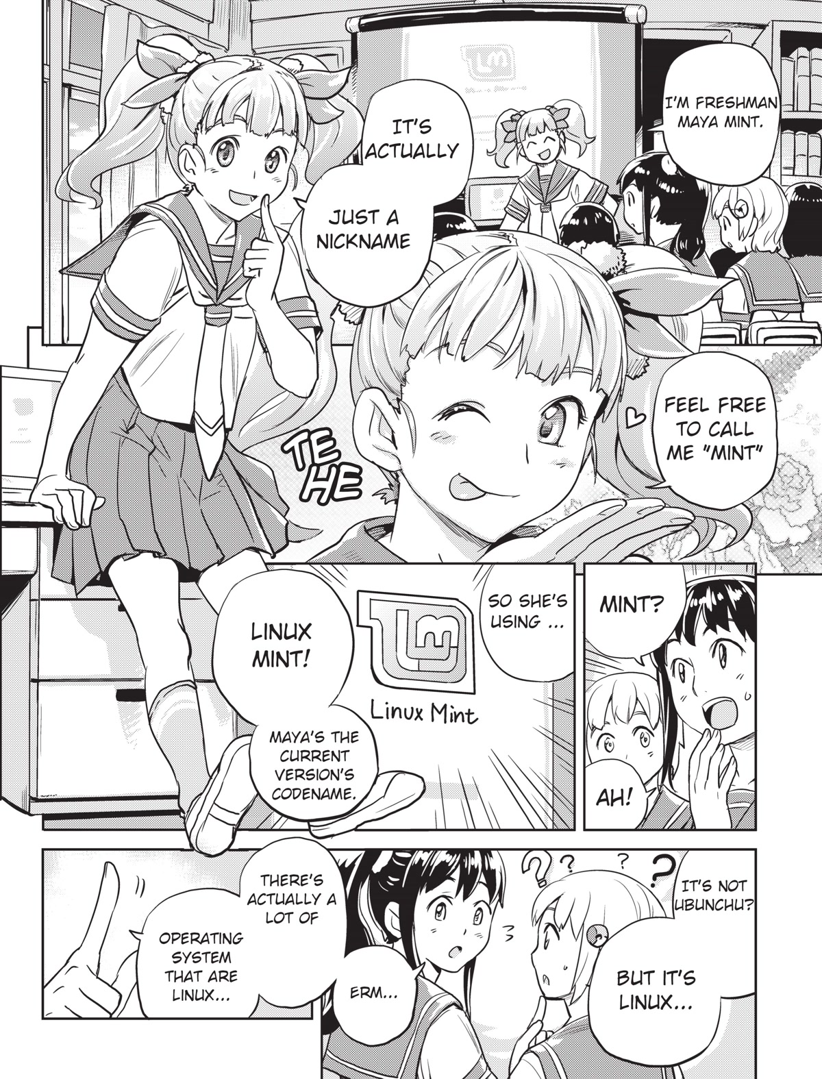 Ubunchu! - Chapter 12: Rule Of A Sister Distro! Mint-Chan [End]