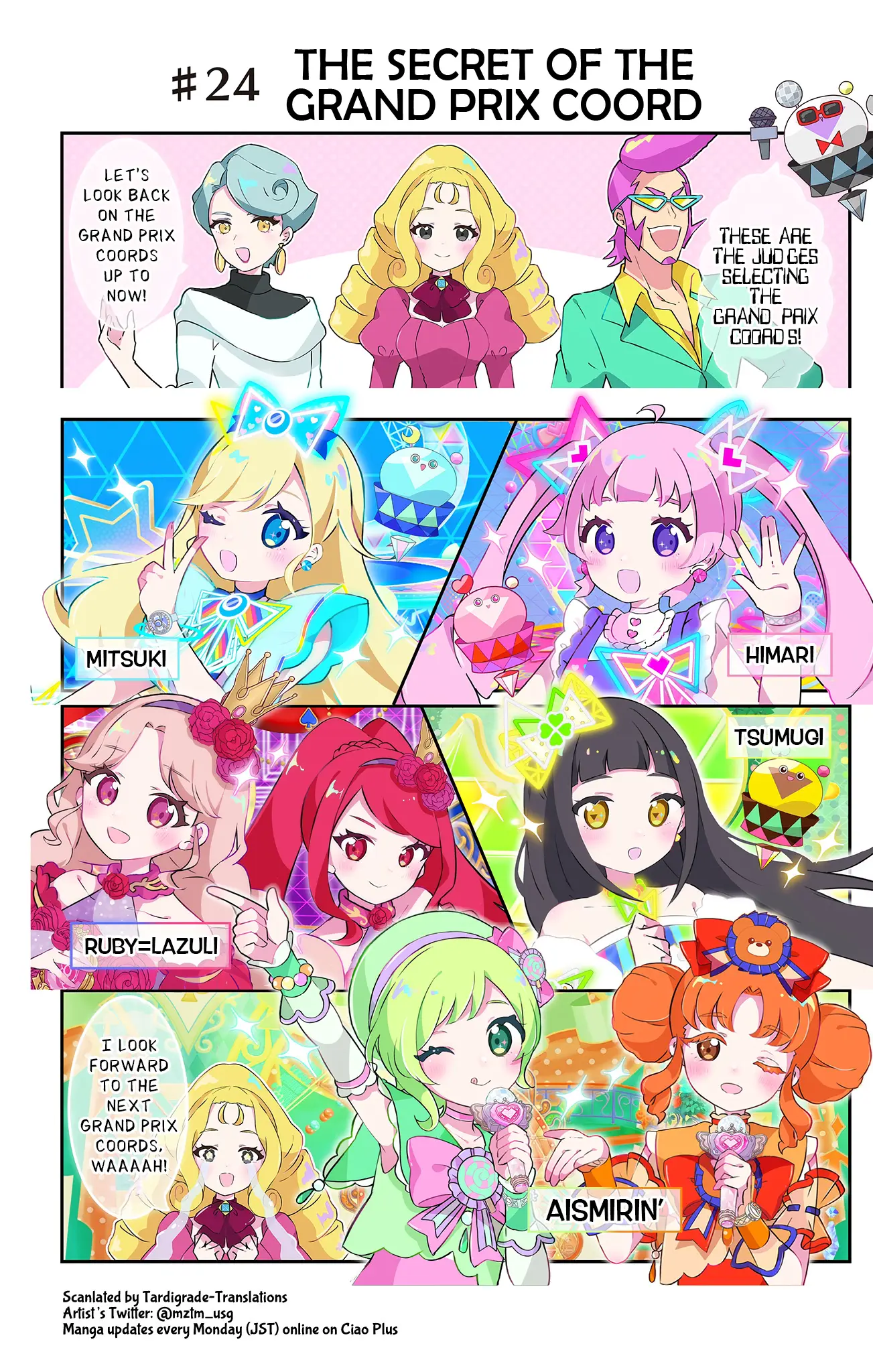 Himitsu No Aipri Full Color Osarai 4-Koma - Chapter 24: The Secret Of The Grand Prix Coord