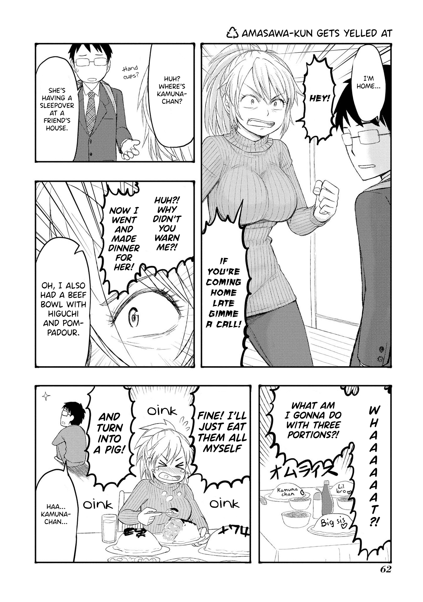 Amasawa-Kun And Kamuna-Chan - Chapter 45: Amasawa-Kun Gets Yelled At