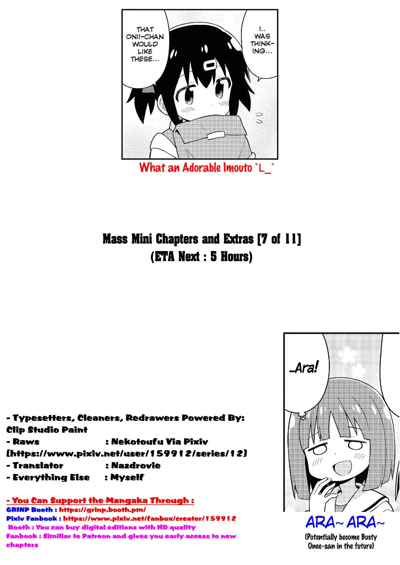 Onii-Chan Is Done For - Chapter 20.5: Mihari And Dresses + Mihari (Afterwards) And Dresses