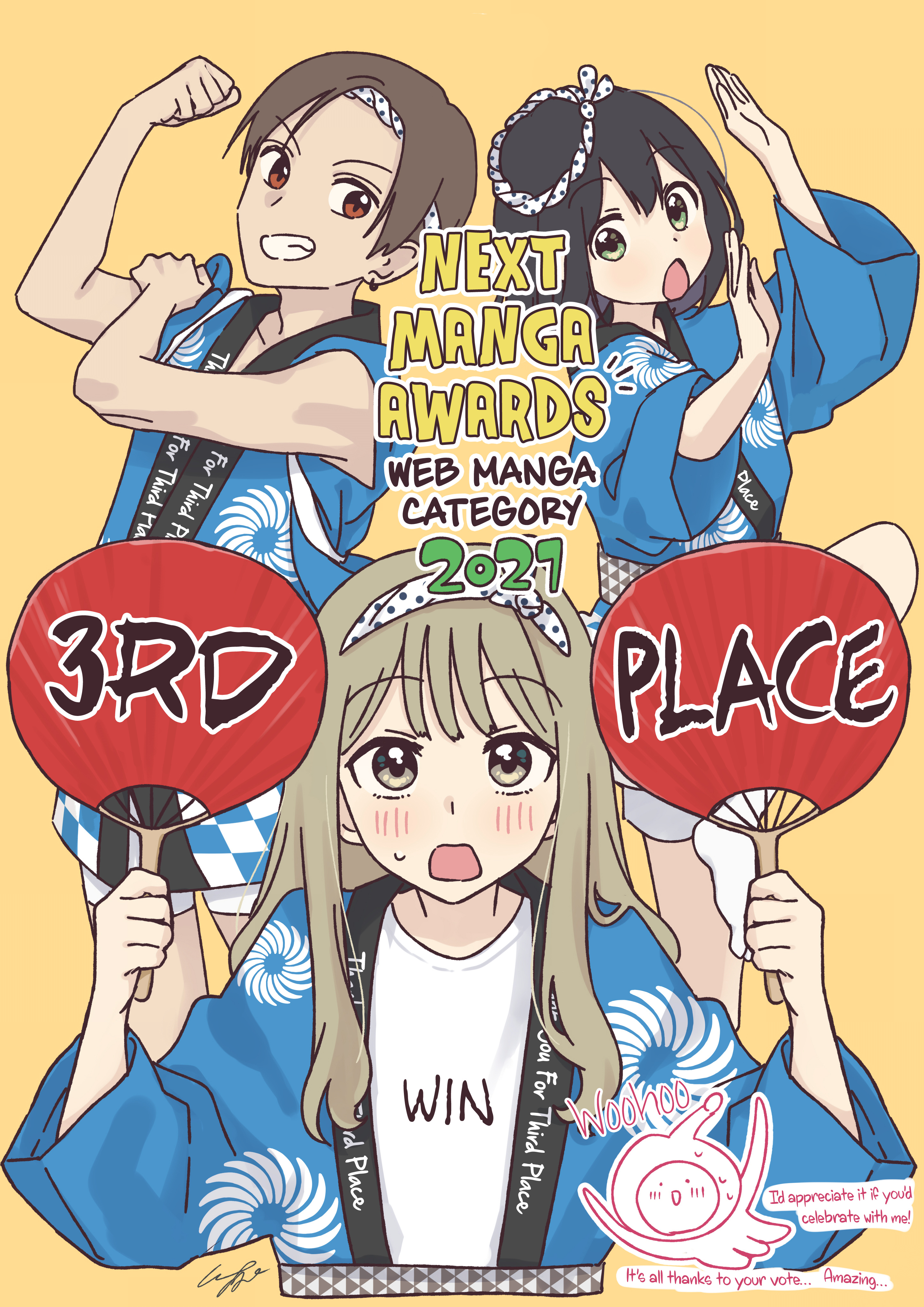 My Crossdressing Senpai - Chapter 81.6: Won At The Next Manga Awards!