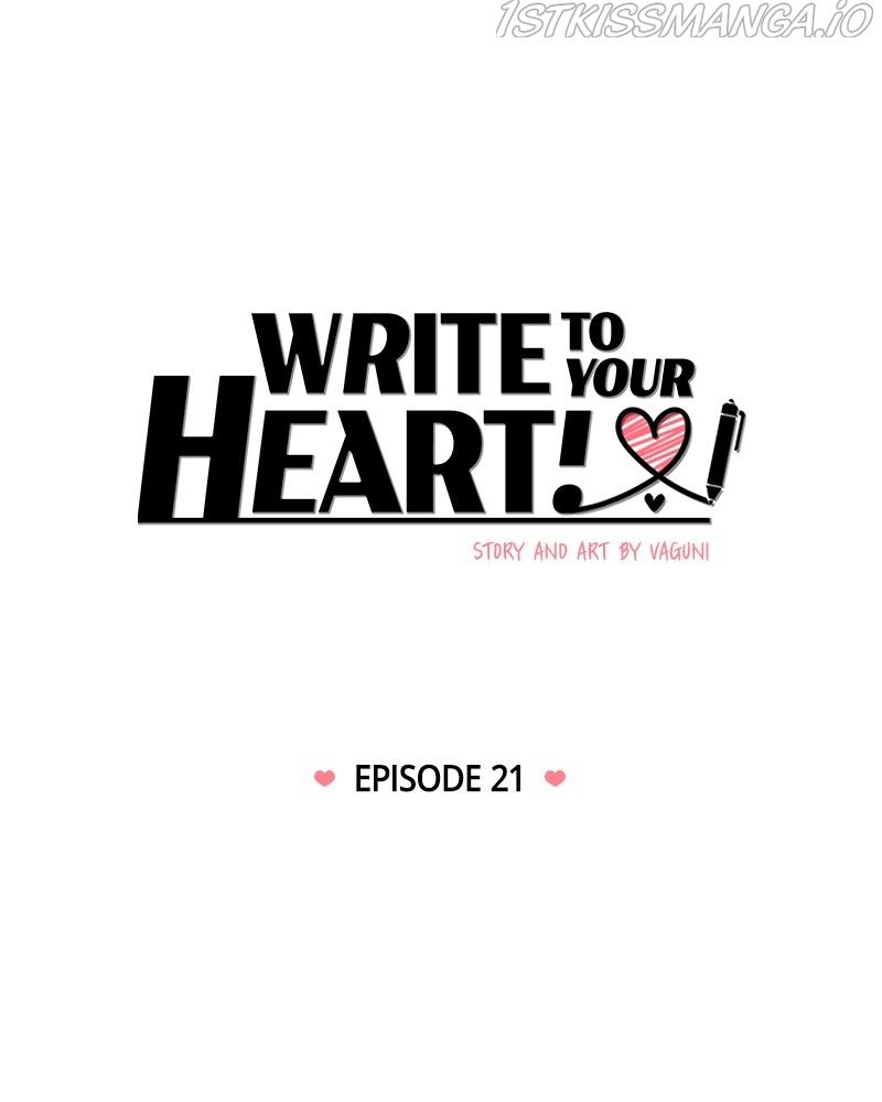 Write To Your Heart! - Chapter 21