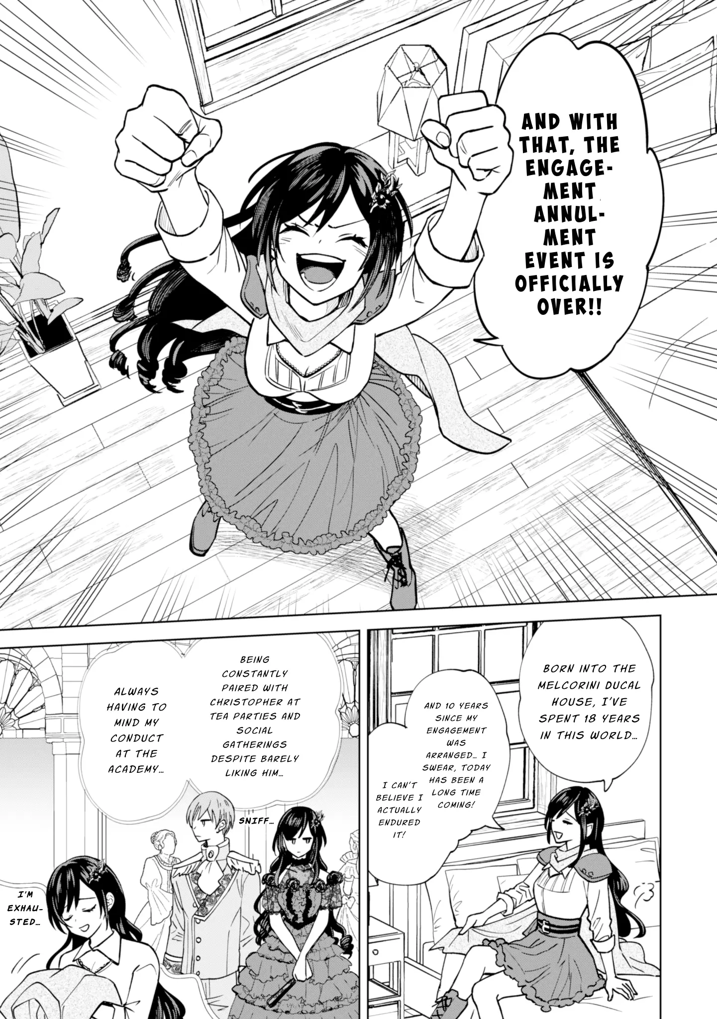 Akuyaku Reijou Wa Slow Life Wo Enjoy Shitai! ~Yatto Konyaku Hakisareta No Ni, Daini Ouji Ga Meccha Stalker Shitekurun Desu Kedo~ - Vol.1 Chapter 1