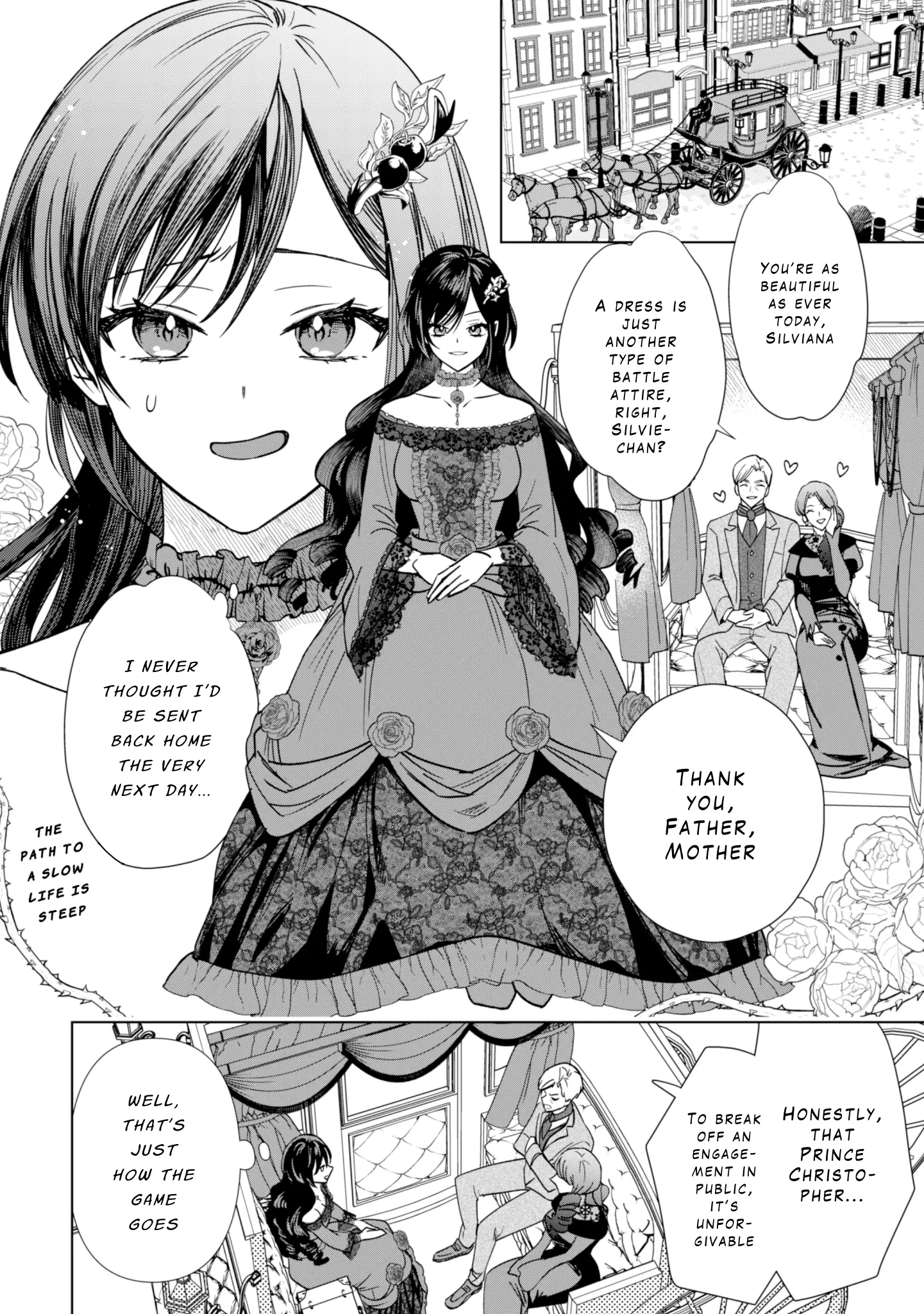 Akuyaku Reijou Wa Slow Life Wo Enjoy Shitai! ~Yatto Konyaku Hakisareta No Ni, Daini Ouji Ga Meccha Stalker Shitekurun Desu Kedo~ - Vol.1 Chapter 2