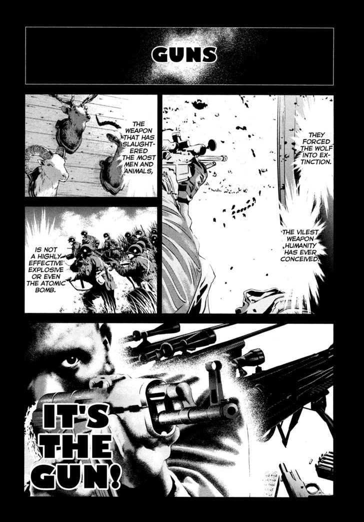 Wolf Guy - Ookami No Monshou - Vol.10 Chapter 91 : Guns