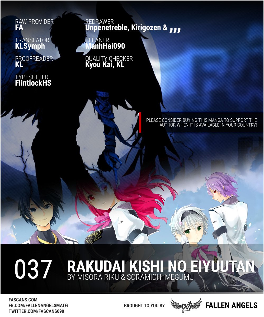 Rakudai Kishi No Eiyuutan - Chapter 37