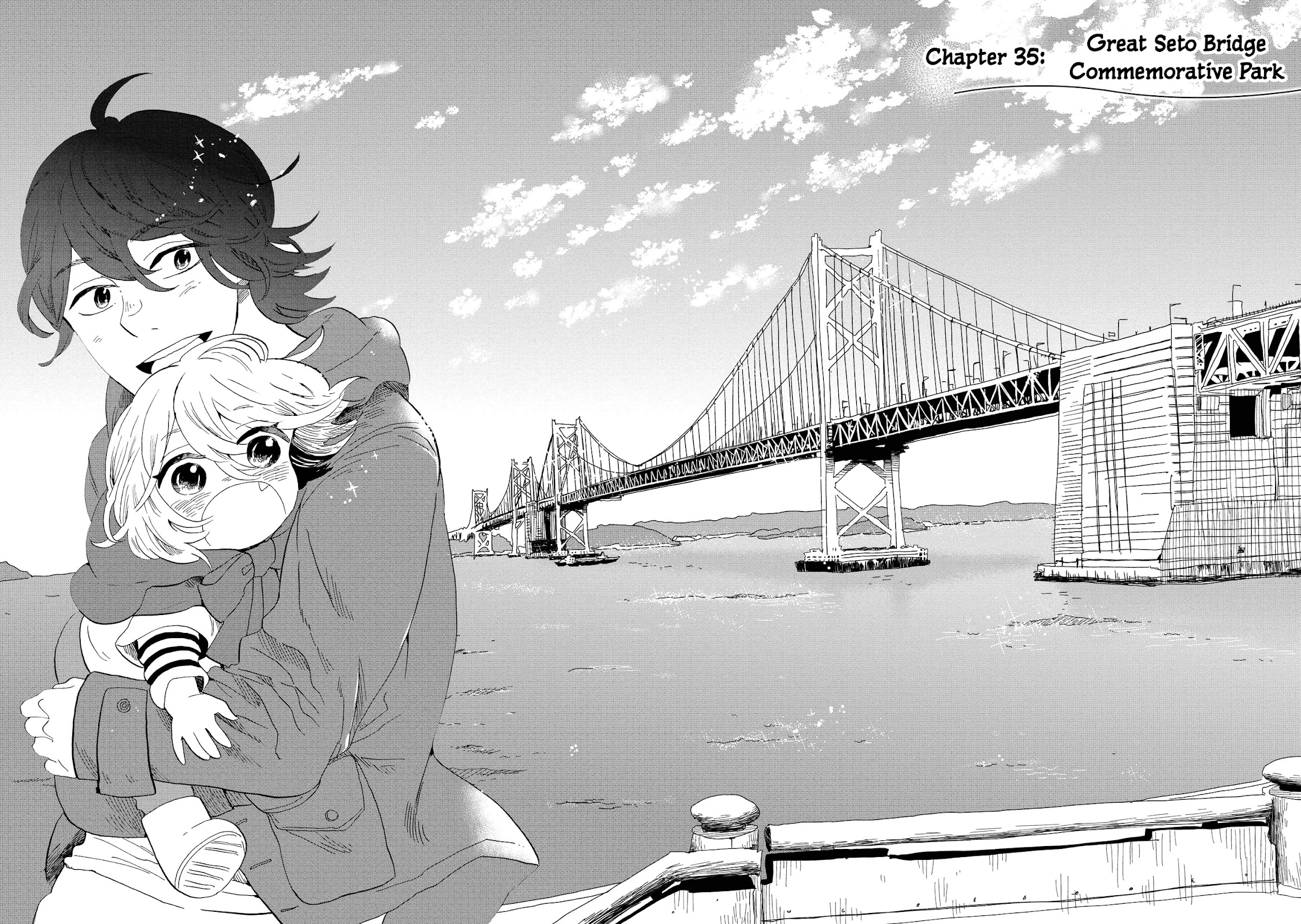 Udon No Kuni No Kin'iro Kemari - Chapter 35: Great Seto Bridge Commemorative Park