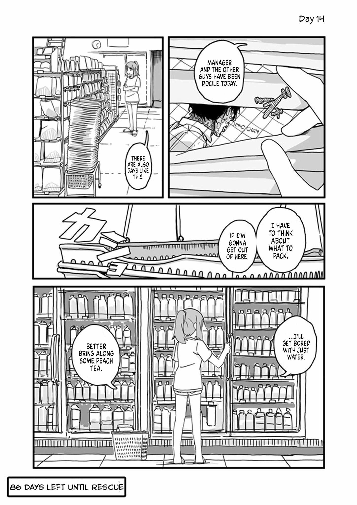 Convenience Store Of The Dead ~The Convenience Store Clerk Will Get Rescued In 100 Days~ - Chapter 14