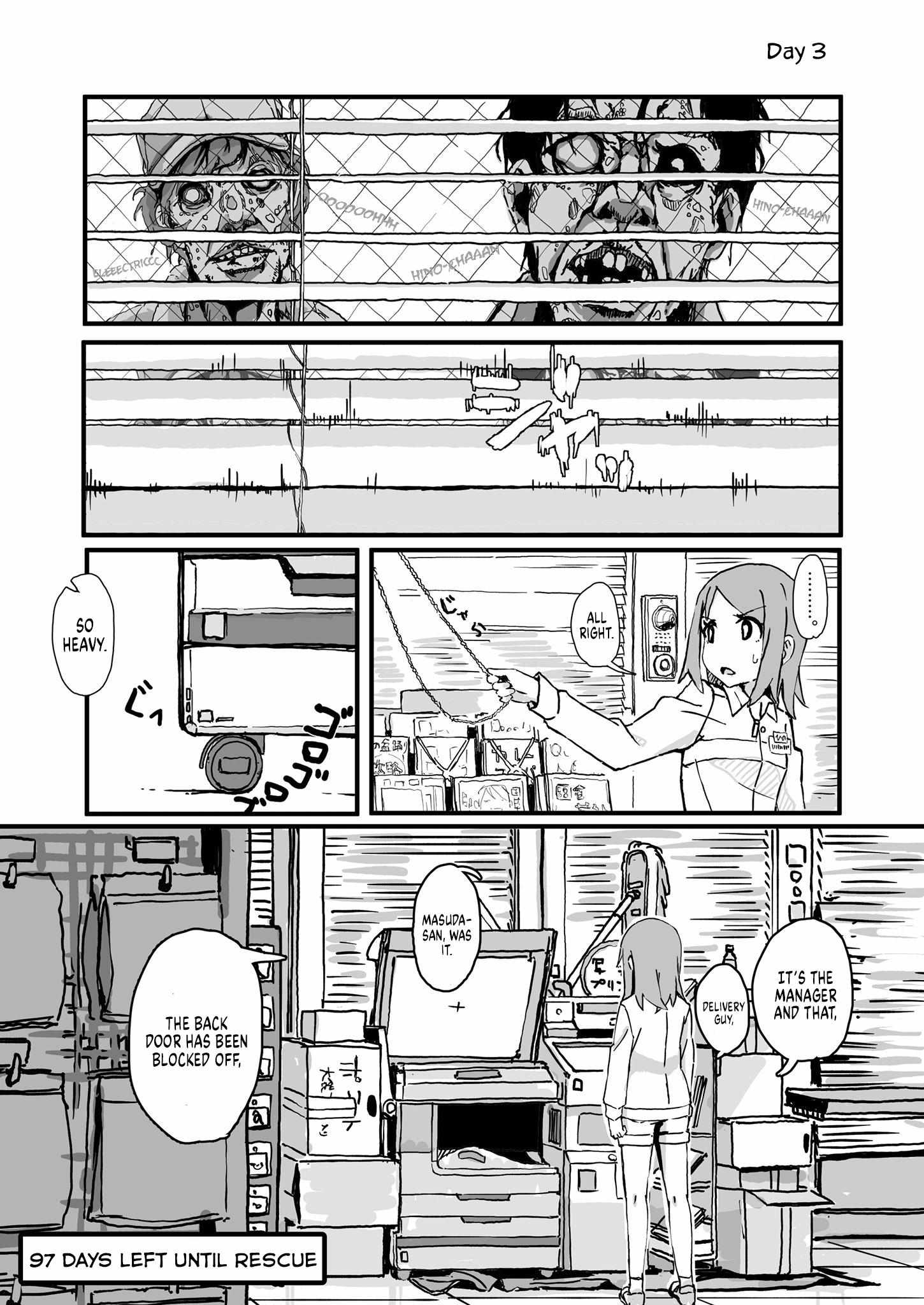 Convenience Store Of The Dead ~The Convenience Store Clerk Will Get Rescued In 100 Days~ - Chapter 3