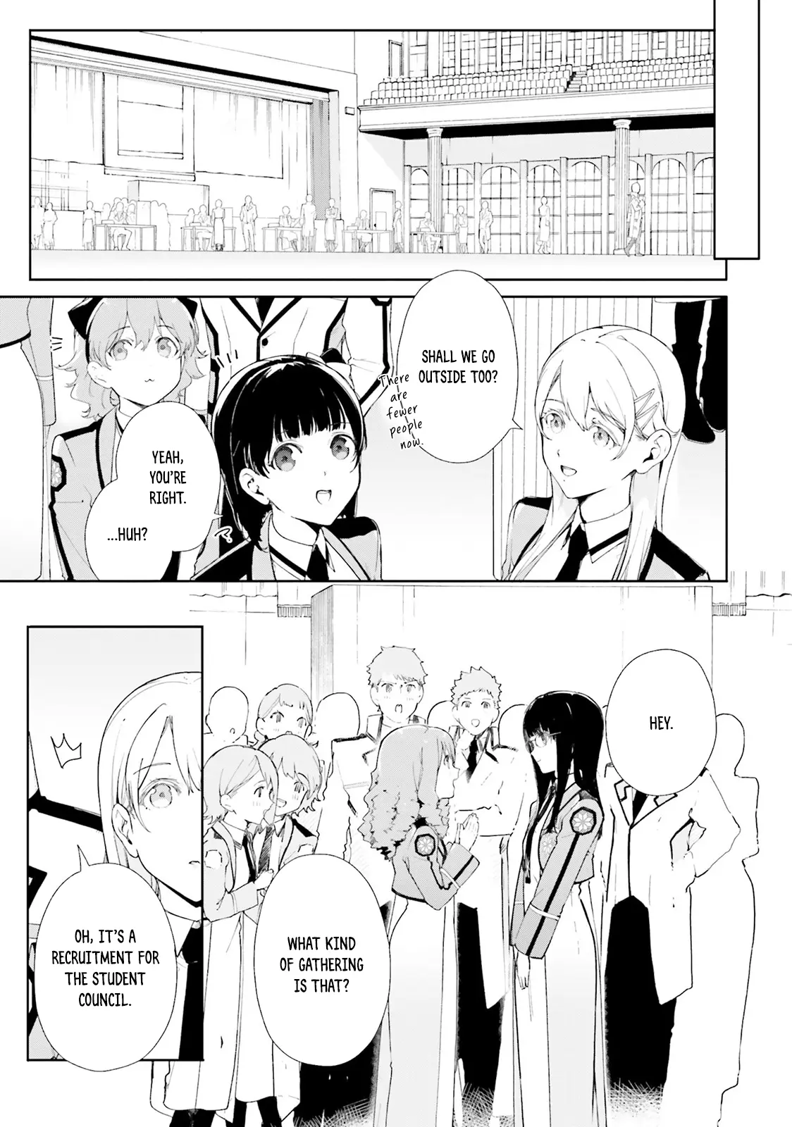 Shin Mahouka Koukou No Rettousei: Cygnus No Otome-Tachi - Vol.1 Chapter 2: Entrance Ceremony