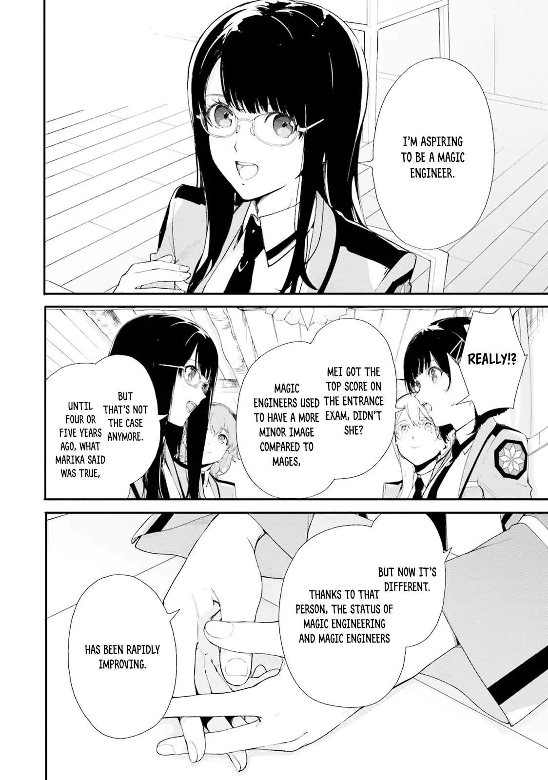 Shin Mahouka Koukou No Rettousei: Cygnus No Otome-Tachi - Vol.1 Chapter 2: Entrance Ceremony