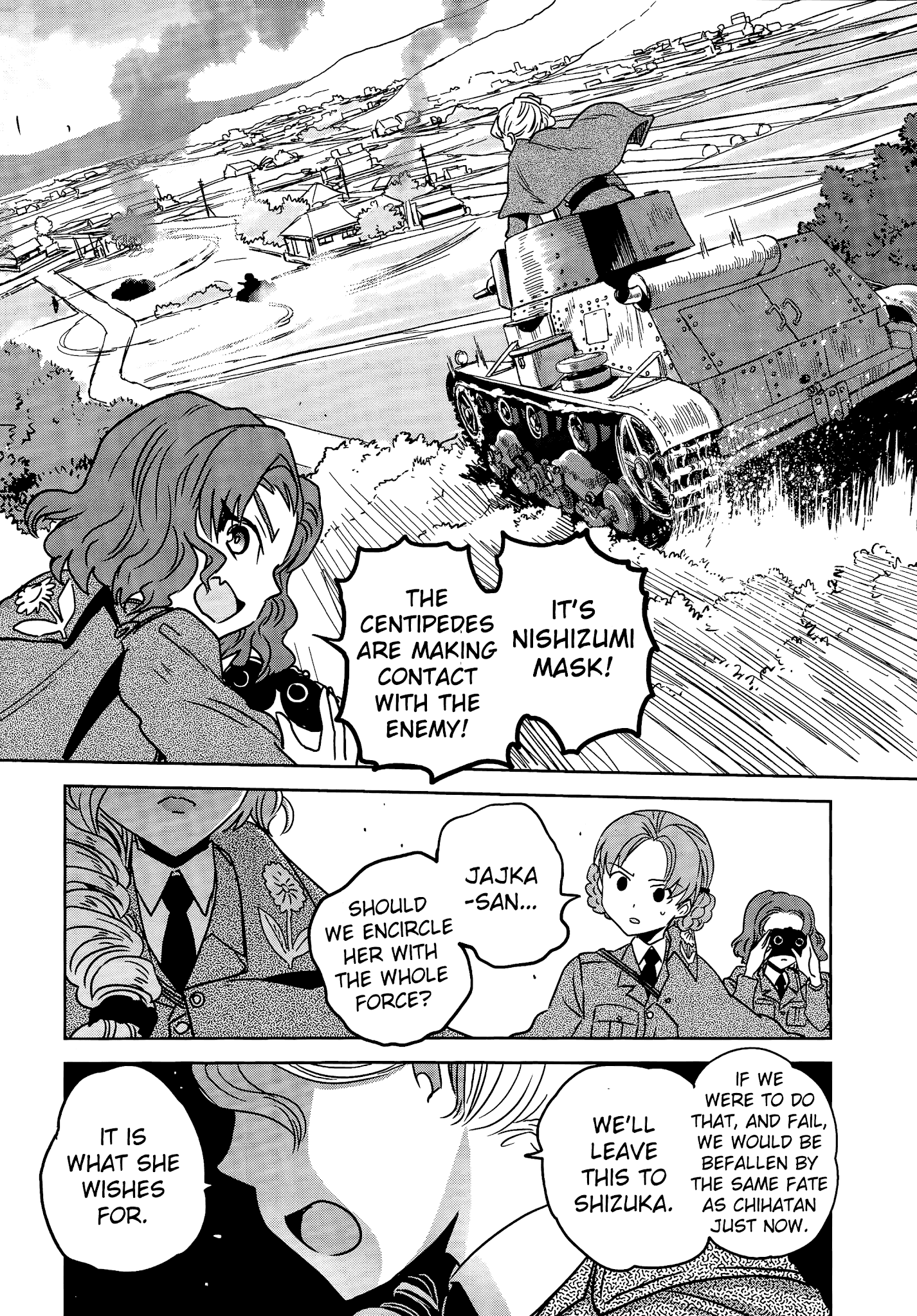 Girls & Panzer - Ribbon No Musha - Chapter 36: The Death Match Of Komoro (Part 3)