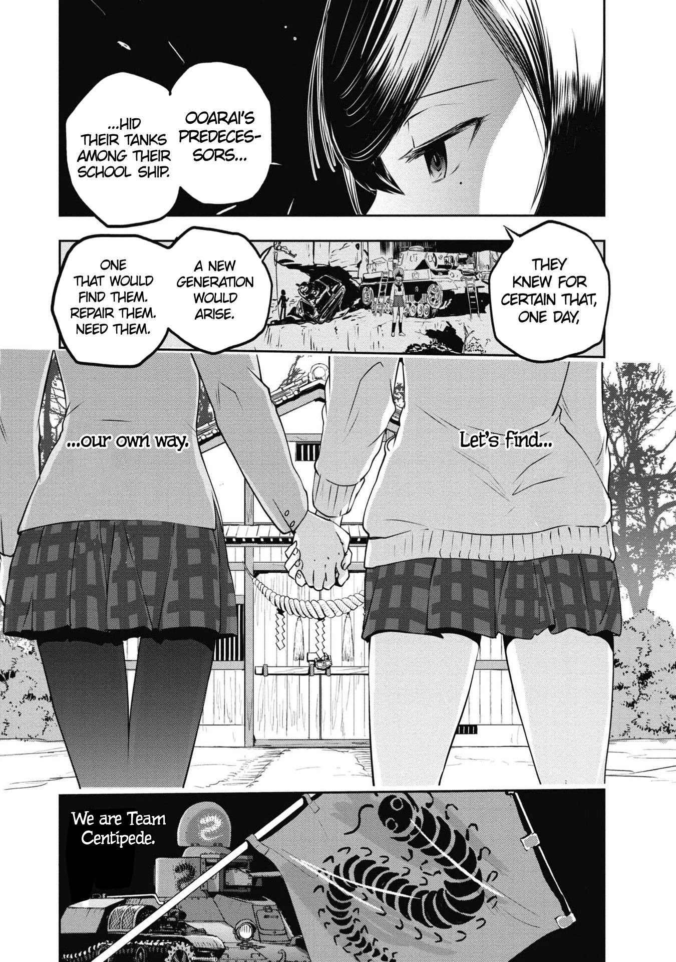 Girls & Panzer - Ribbon No Musha - Chapter 64: Team Centipede's Journey Will Go On. [End]