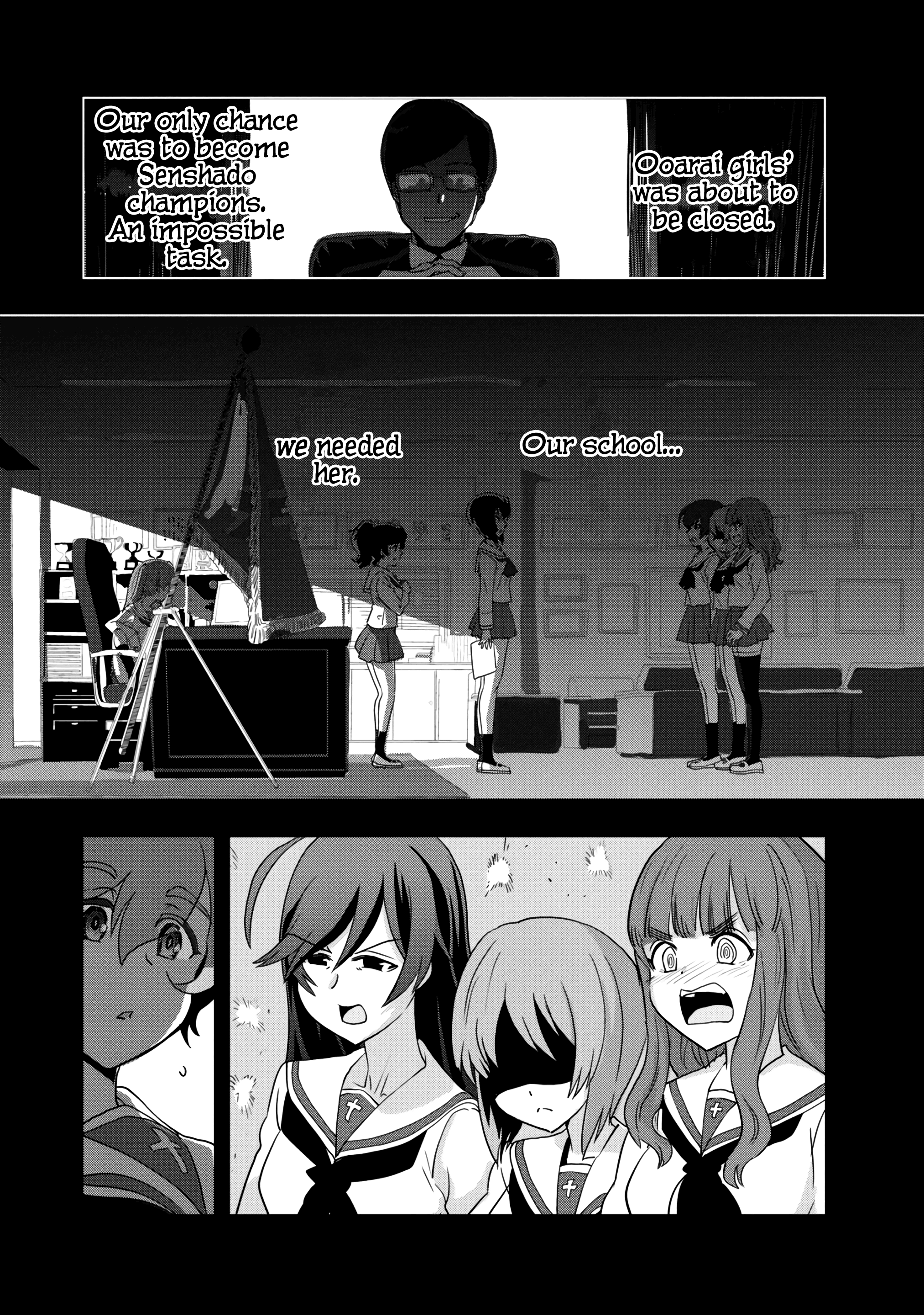 Girls & Panzer - Ribbon No Musha - Vol.14 Chapter 54: Infiltrating The Ooarai Girls' Academy Ship (Part 2)