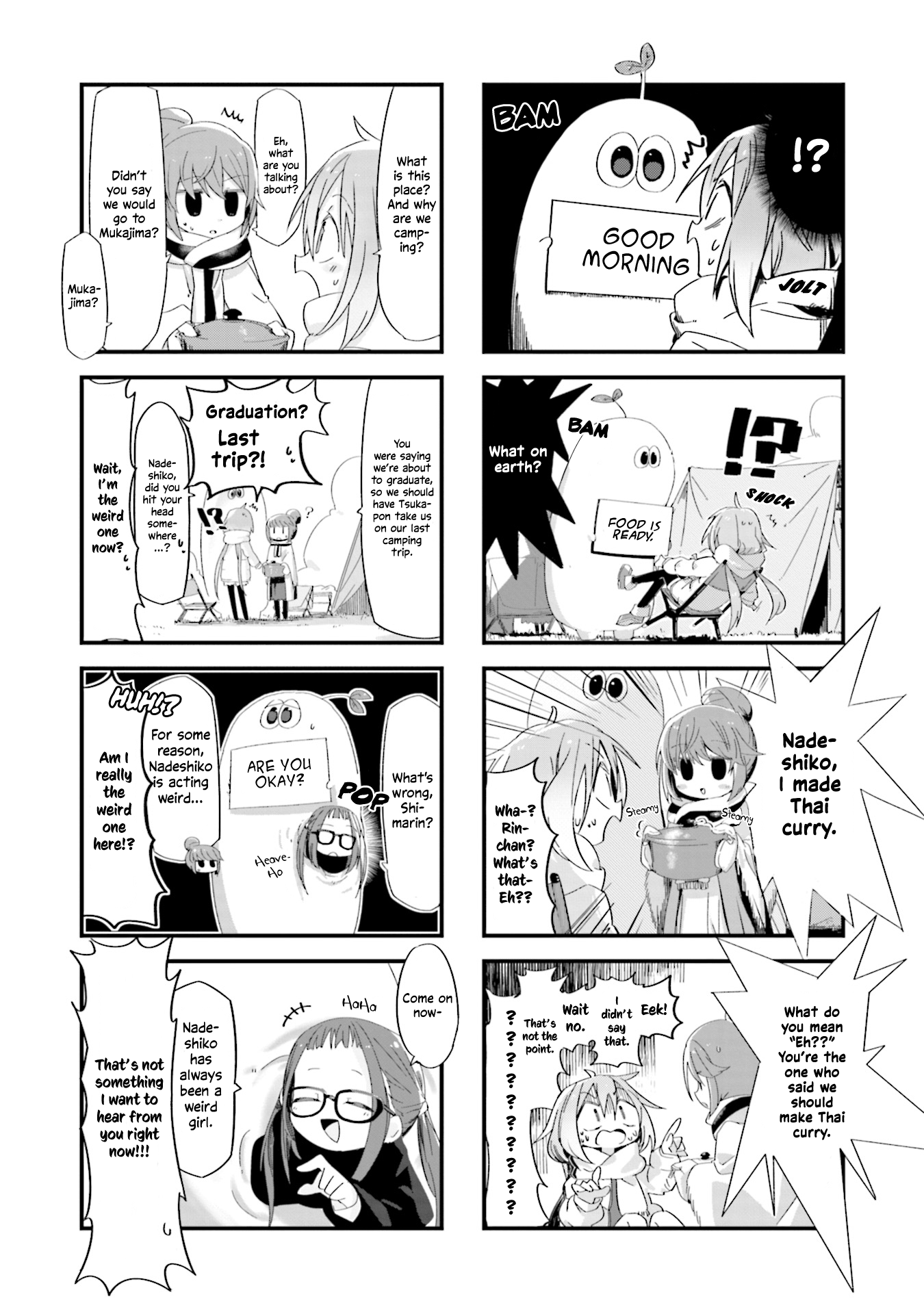 Yuru Camp △ Anthology Comic - Vol.1 Chapter 4: Friday Sleeping Nadeshiko (Kokamumo)