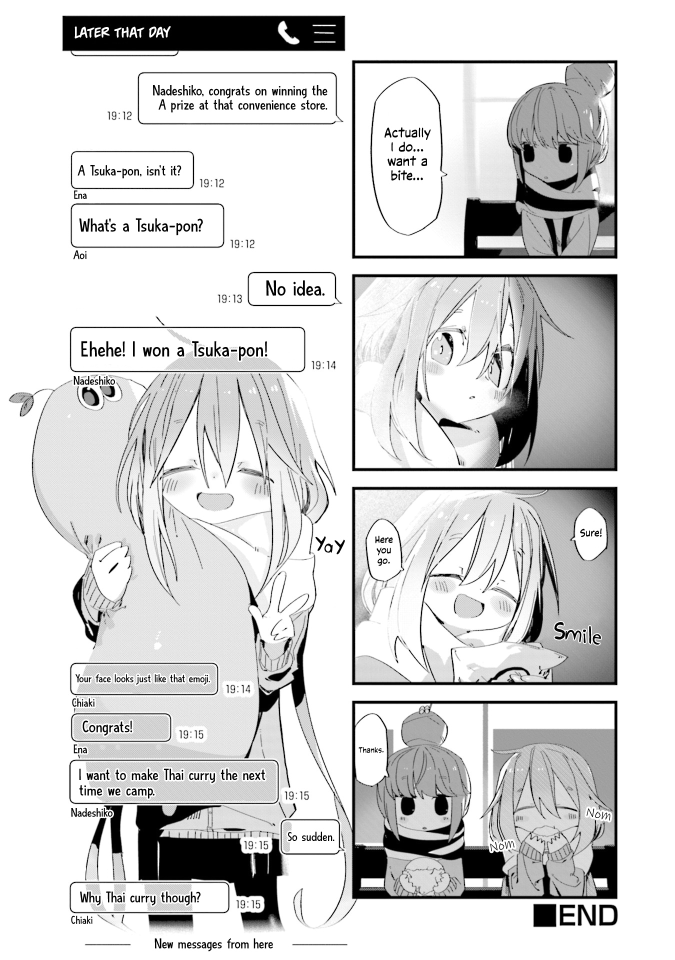 Yuru Camp △ Anthology Comic - Vol.1 Chapter 4: Friday Sleeping Nadeshiko (Kokamumo)