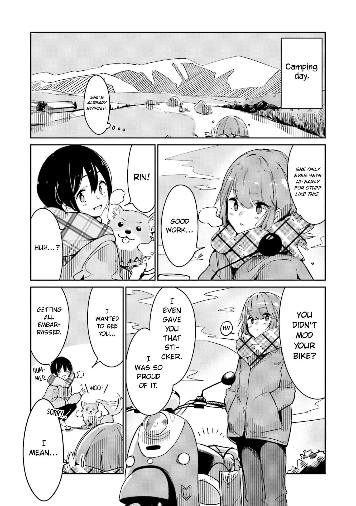 Yuru Camp △ Anthology Comic - Vol.1 Chapter 2: My Dear Bike (Bonryu)