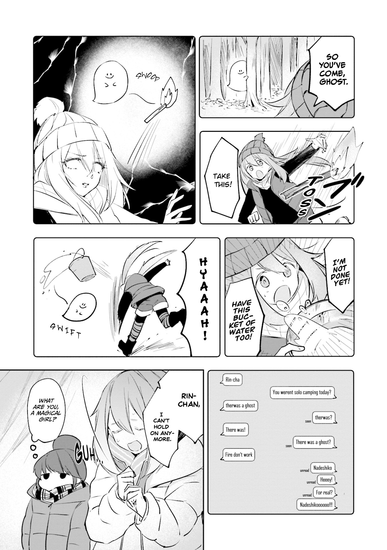 Yuru Camp △ Anthology Comic - Vol.1 Chapter 13: Even With 4 People... (Morinaga Miki)