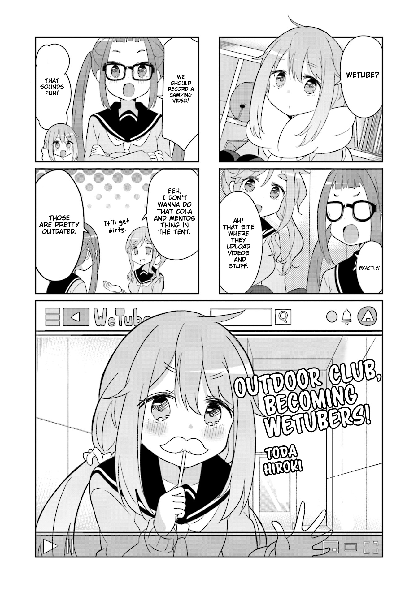 Yuru Camp △ Anthology Comic - Vol.1 Chapter 11: Outdoor Club,  Becoming  Wetubers! (Toda Hiroki)