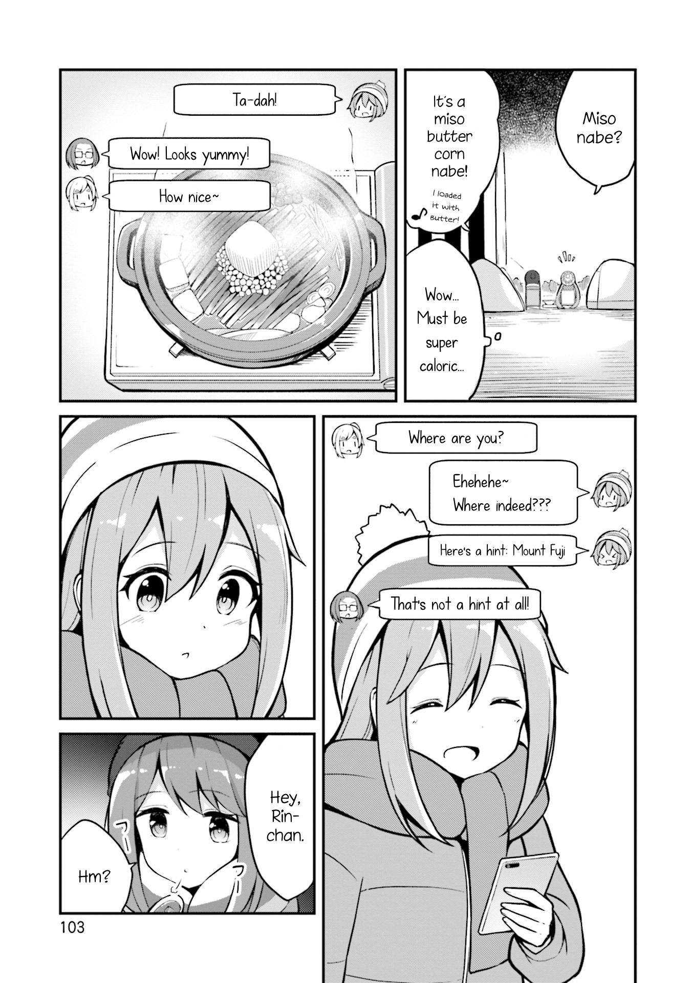 Yuru Camp △ Anthology Comic - Vol.1 Chapter 10: Nabe, Motorbike, And Nadeshiko (Ominaeshi)