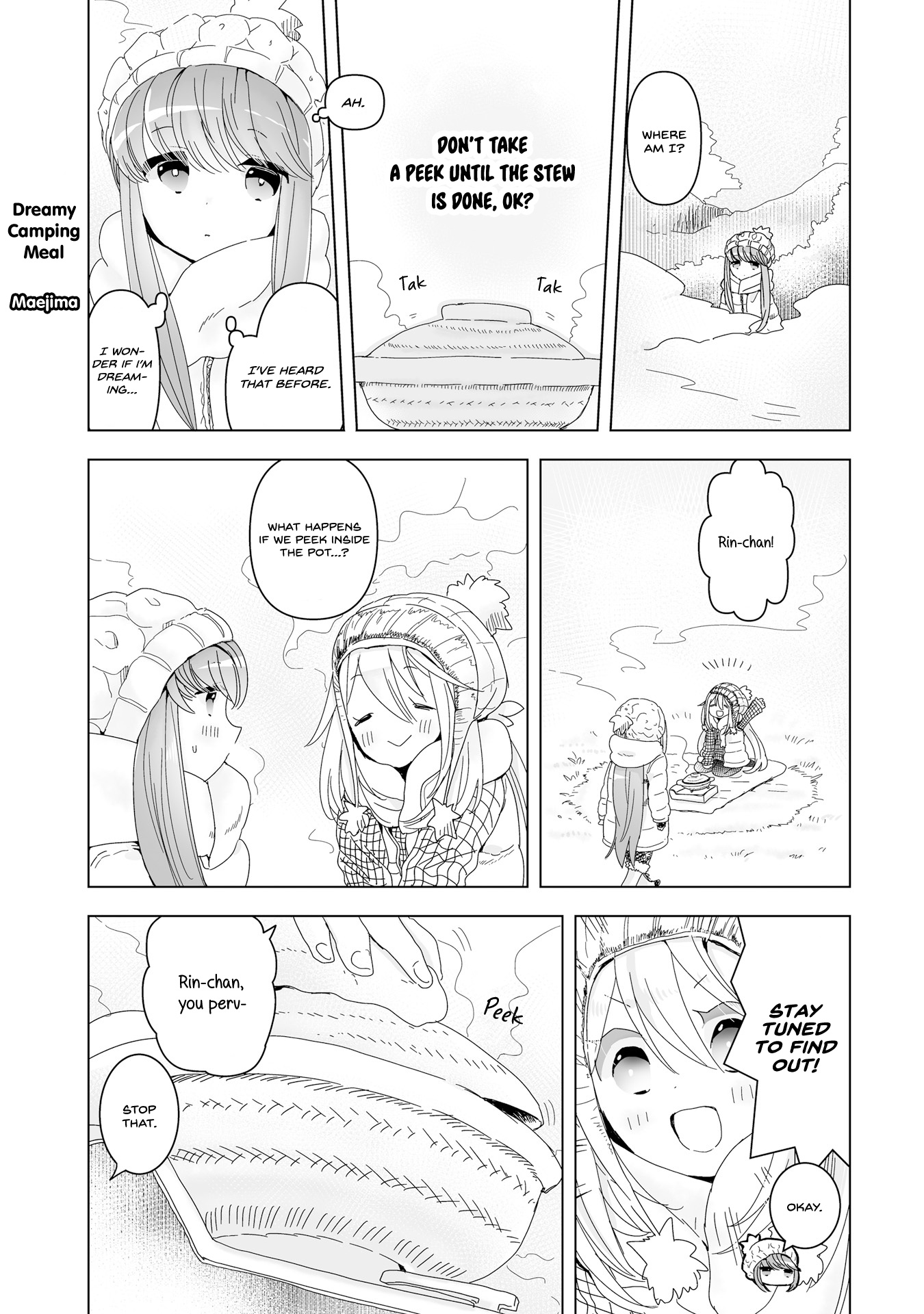 Yuru Camp △ Anthology Comic - Vol.1 Chapter 6: A Dreamy Camping Meal (Maejima)