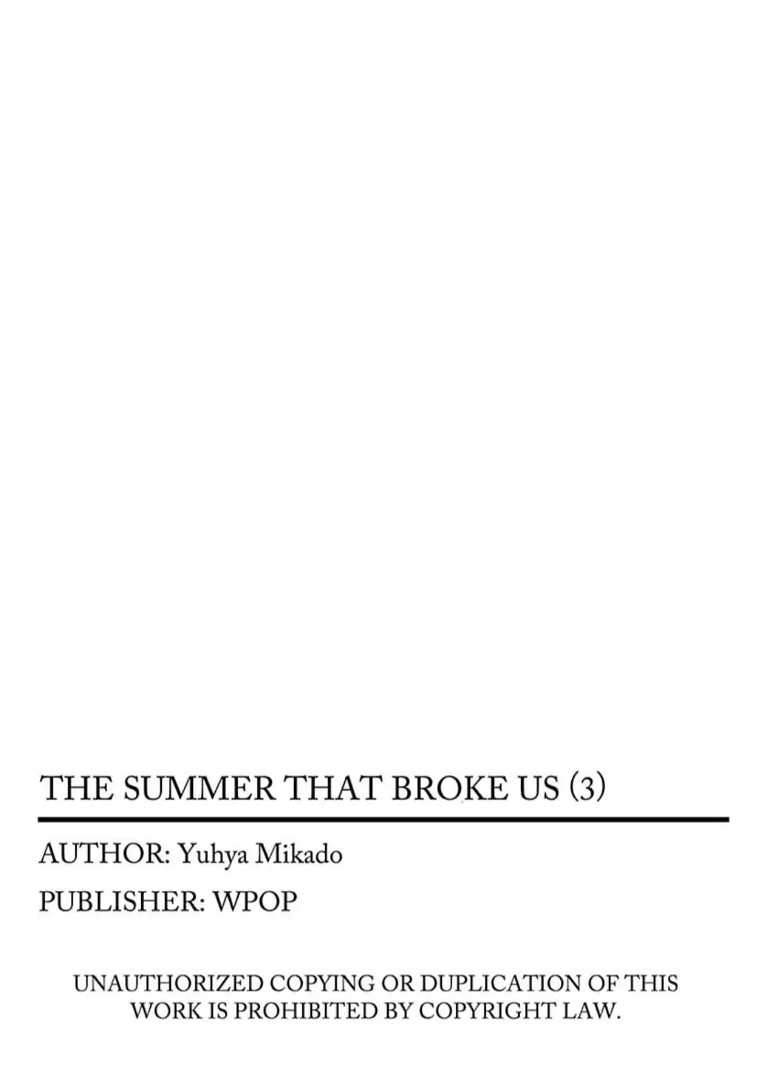 The Summer That Broke Us - Chapter 3