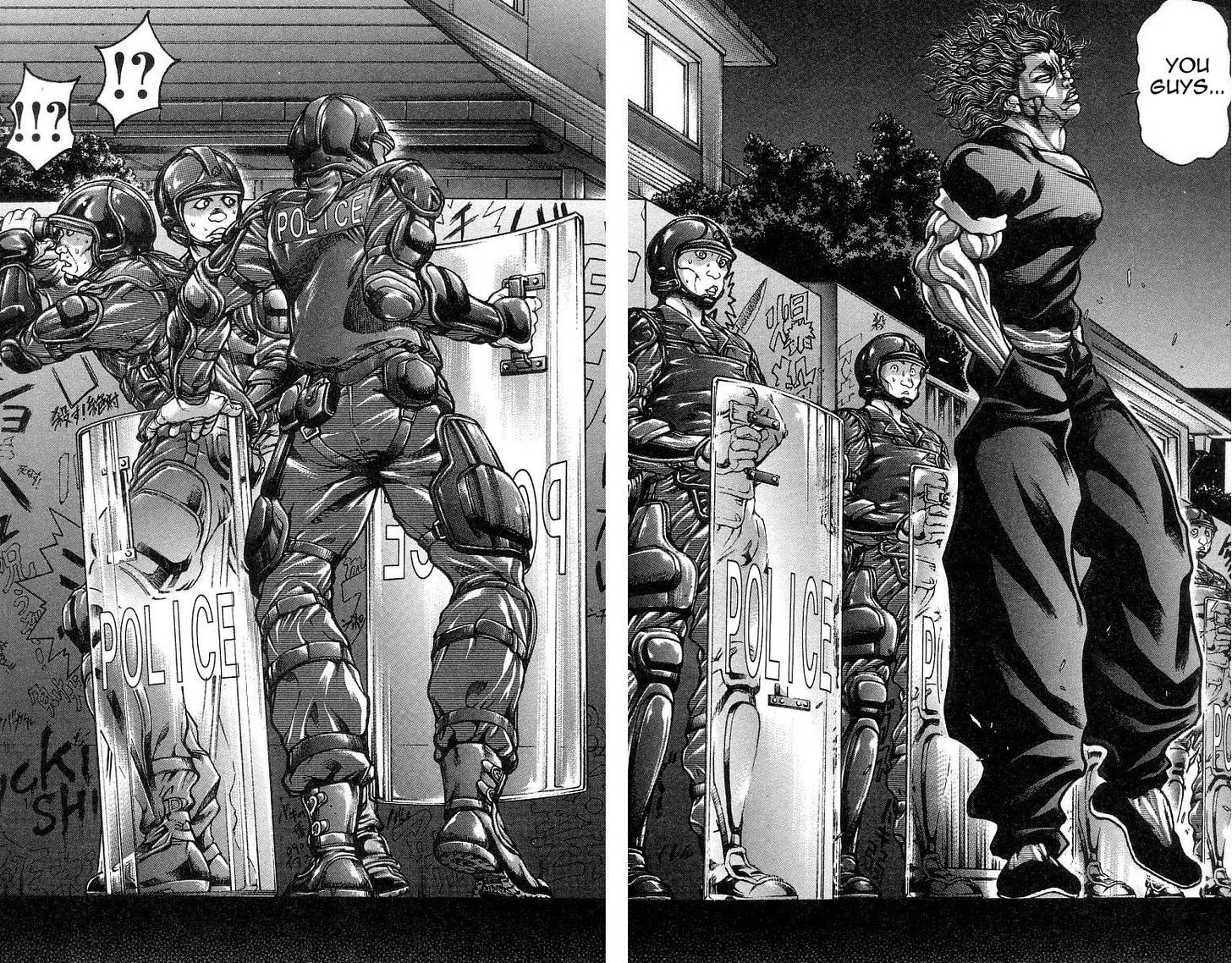 Hanma Baki - Vol.30 Chapter 248 : The Riot Team Report