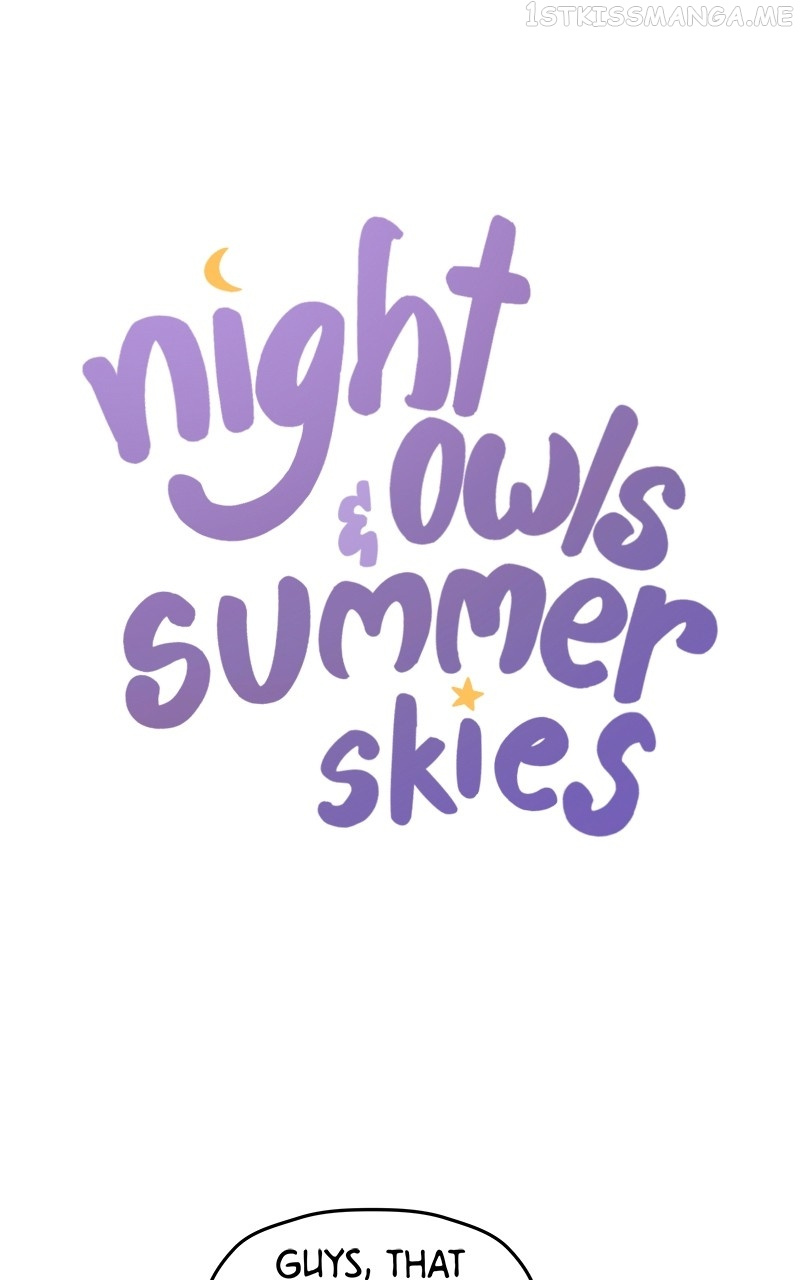 Night Owls & Summer Skies - Chapter 30