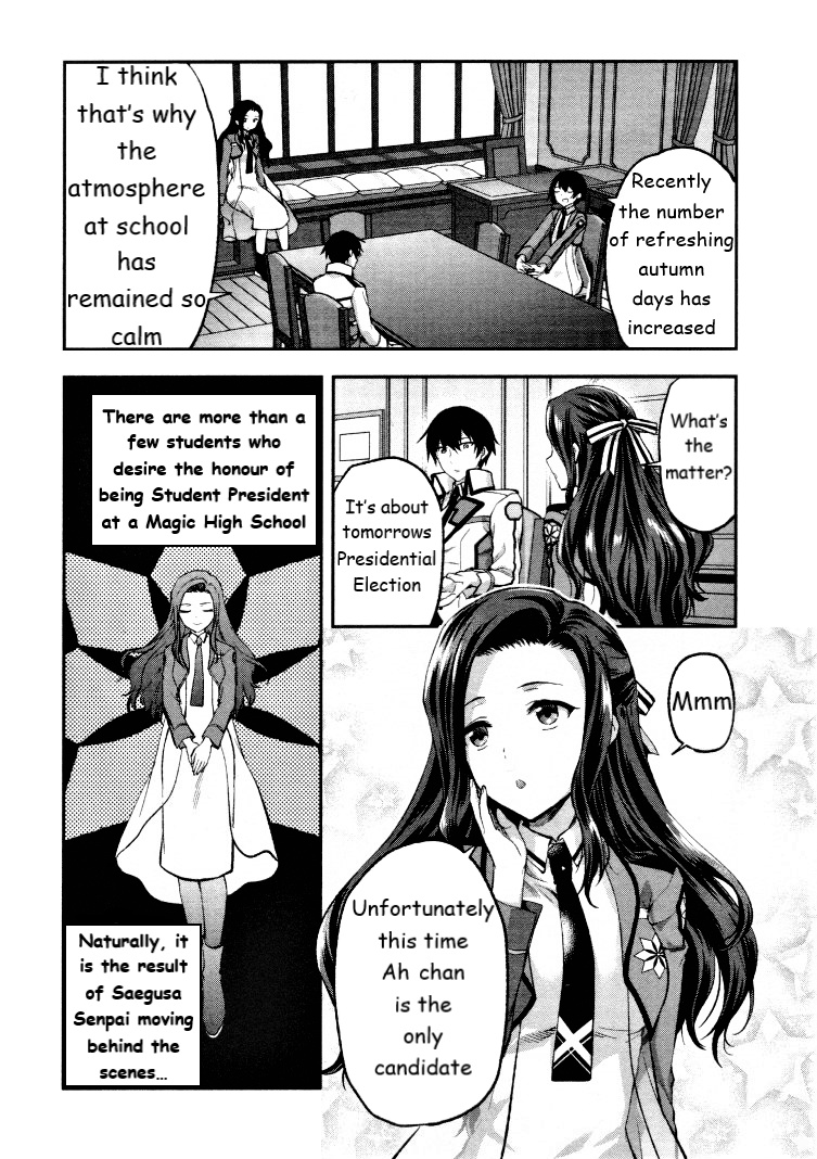 Mahouka Koukou No Rettousei - Kaichou Senkyo-Hen - Vol.1 Chapter 4: The Day Before The Election (I)