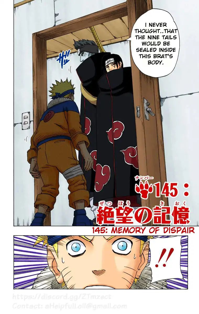 Naruto - Full Color - Vol.17 Chapter 145: Memory Of Despair