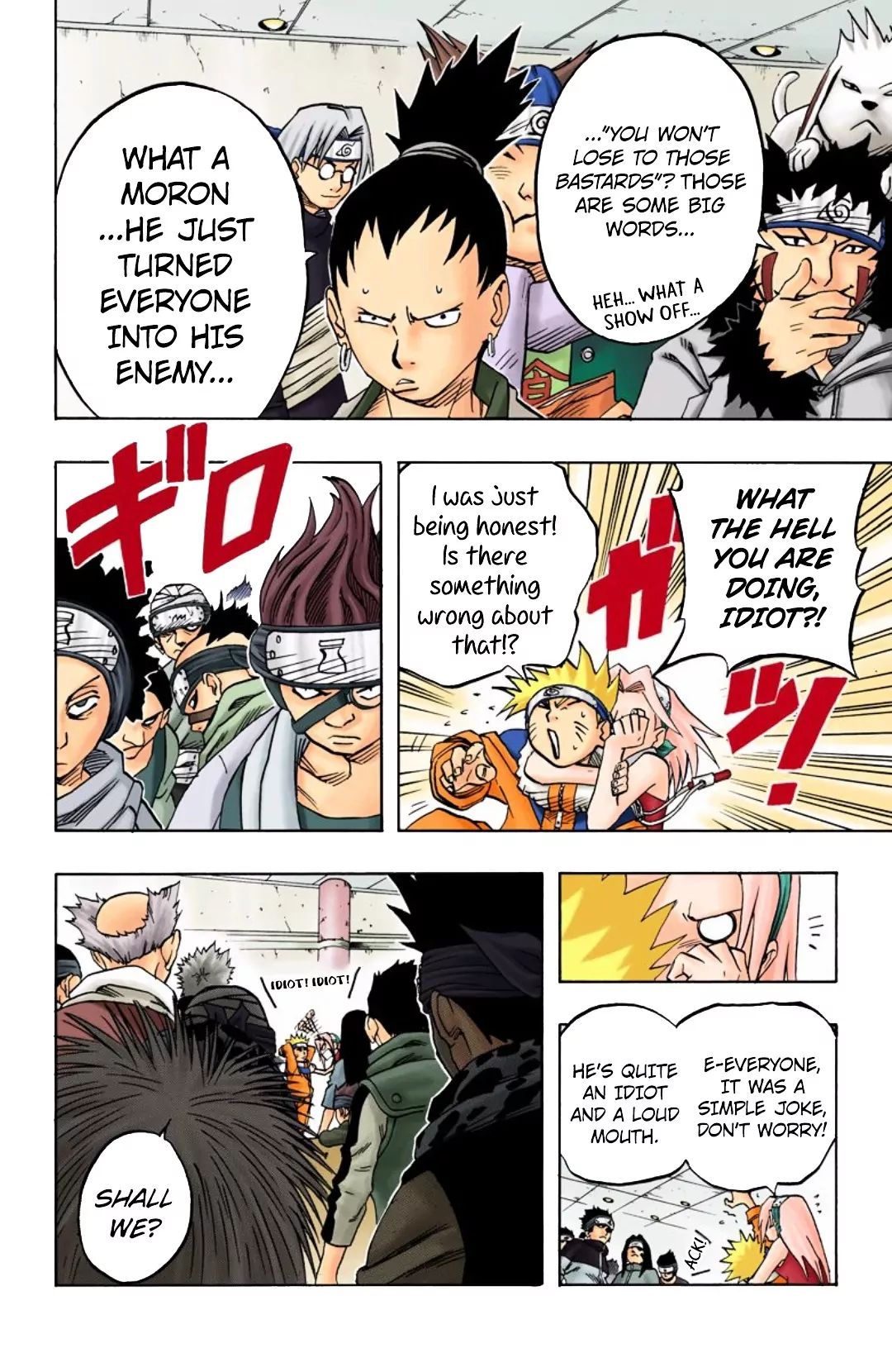 Naruto - Full Color - Vol.5 Chapter 40: The First Exam!!