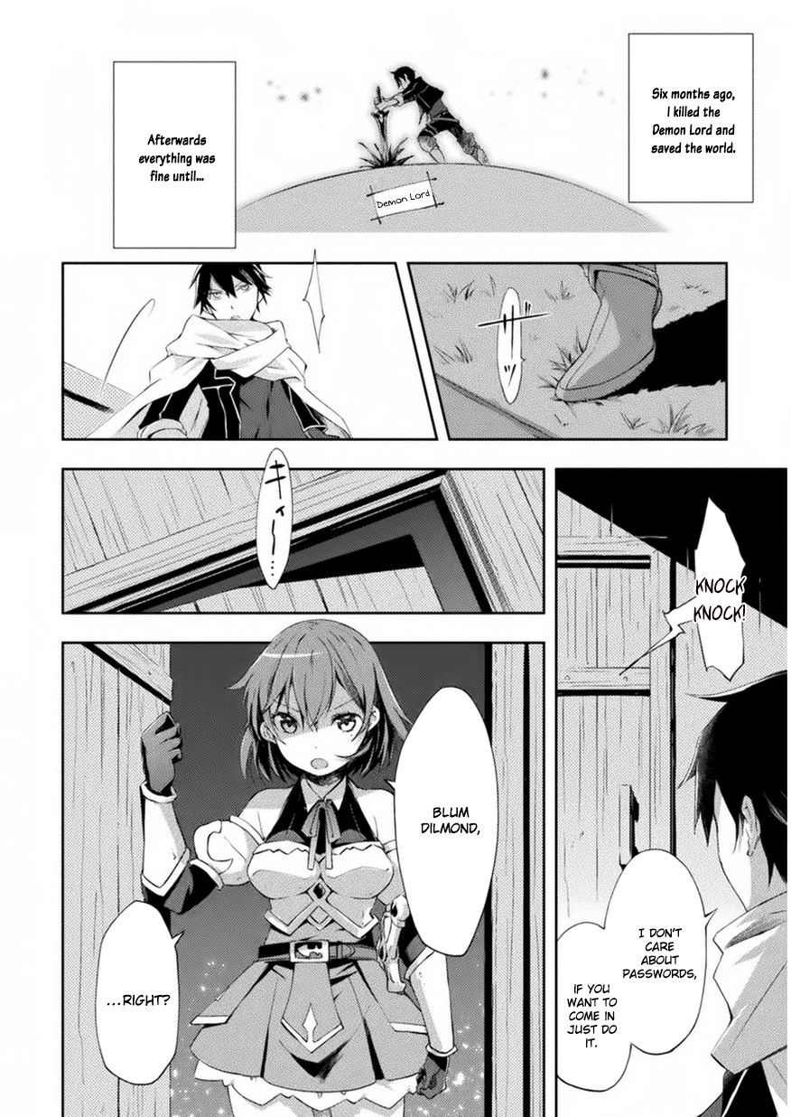 Dungeon Kurashi No Moto Yuusha - Chapter 1: Stuck In The Wall… A Woman’s Butt?