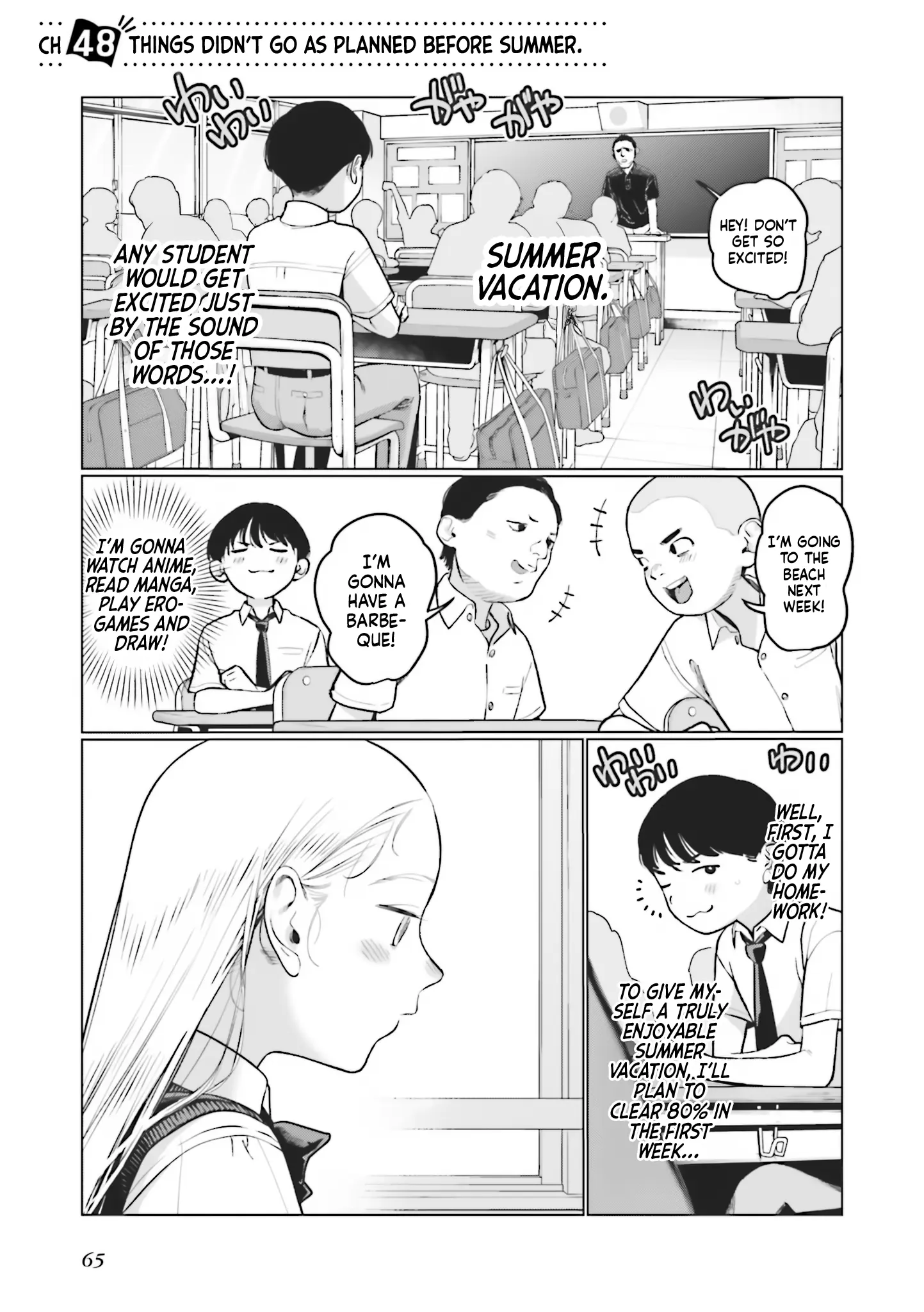 Jc Sasha-Chan To Classmate Otaku-Kun (Webcomic) - Vol.4 Chapter 48: Things Didn't Go As Planned Before Summer.