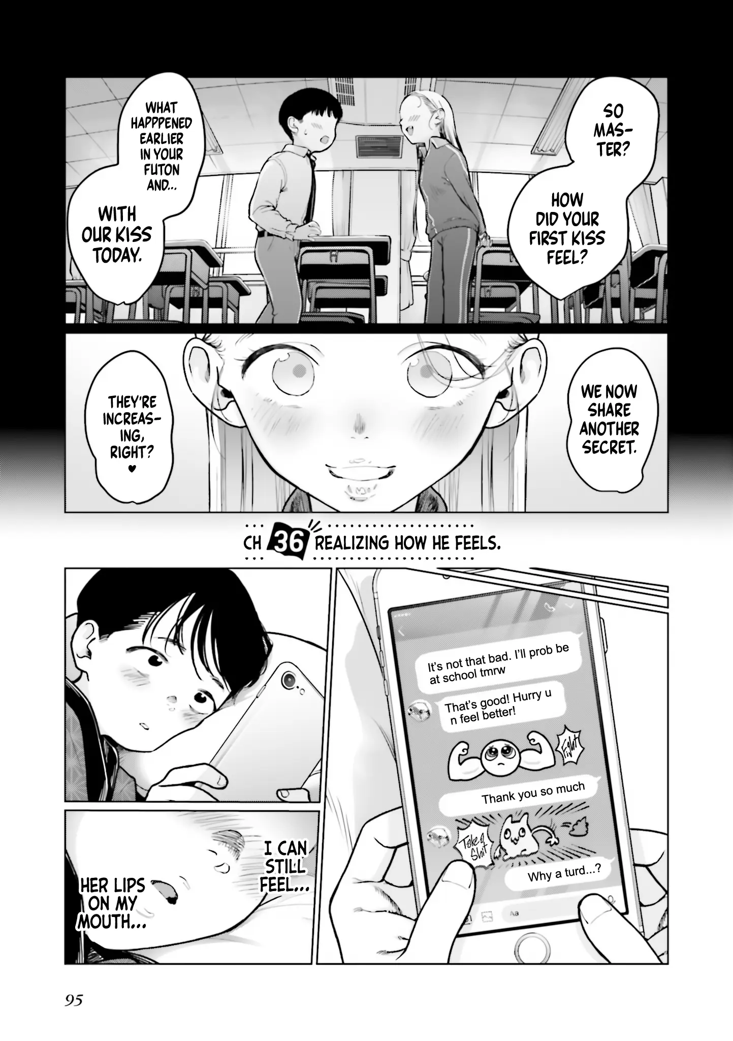 Jc Sasha-Chan To Classmate Otaku-Kun (Webcomic) - Vol.3 Chapter 36: Realizing How He Feels.