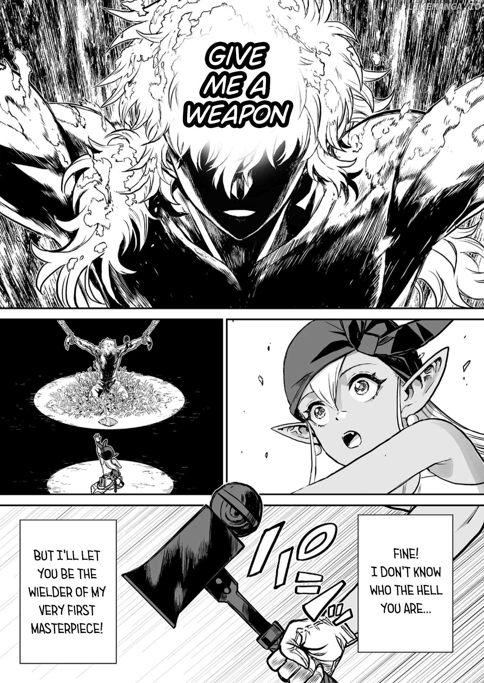 Abandoned: The Hero Who's So Strong He Breaks Every Weapon and The Elf Blacksmith - Chapter 1