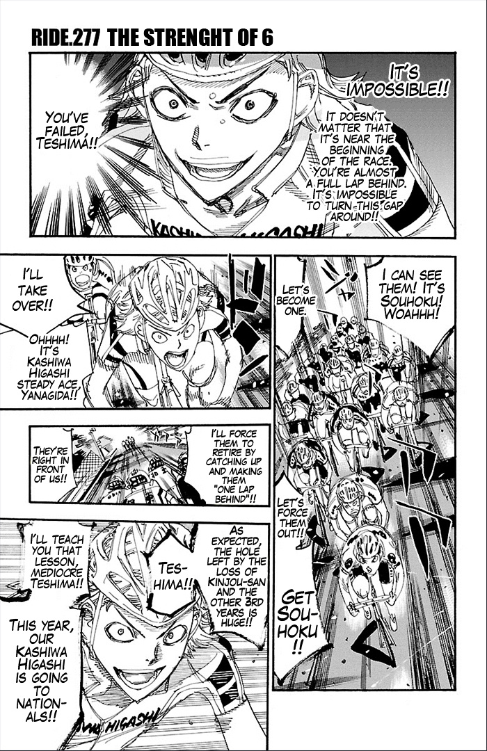 Yowamushi Pedal - Vol.32 Chapter 277 : The Strenght Of 6