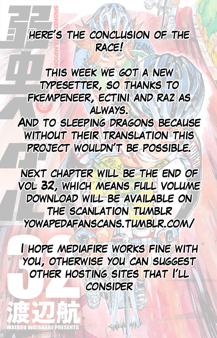 Yowamushi Pedal - Vol.32 Chapter 277 : The Strenght Of 6