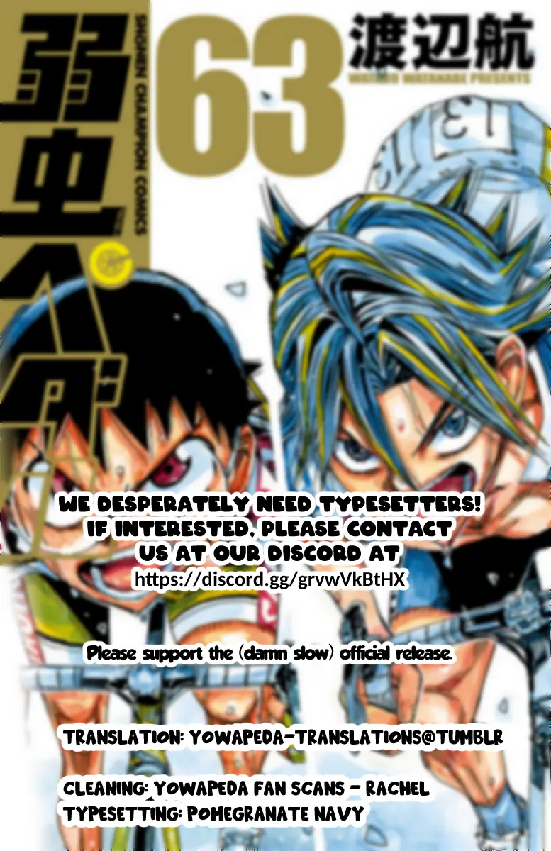 Yowamushi Pedal - Vol.63 Chapter 541: The End Of The Long Battle