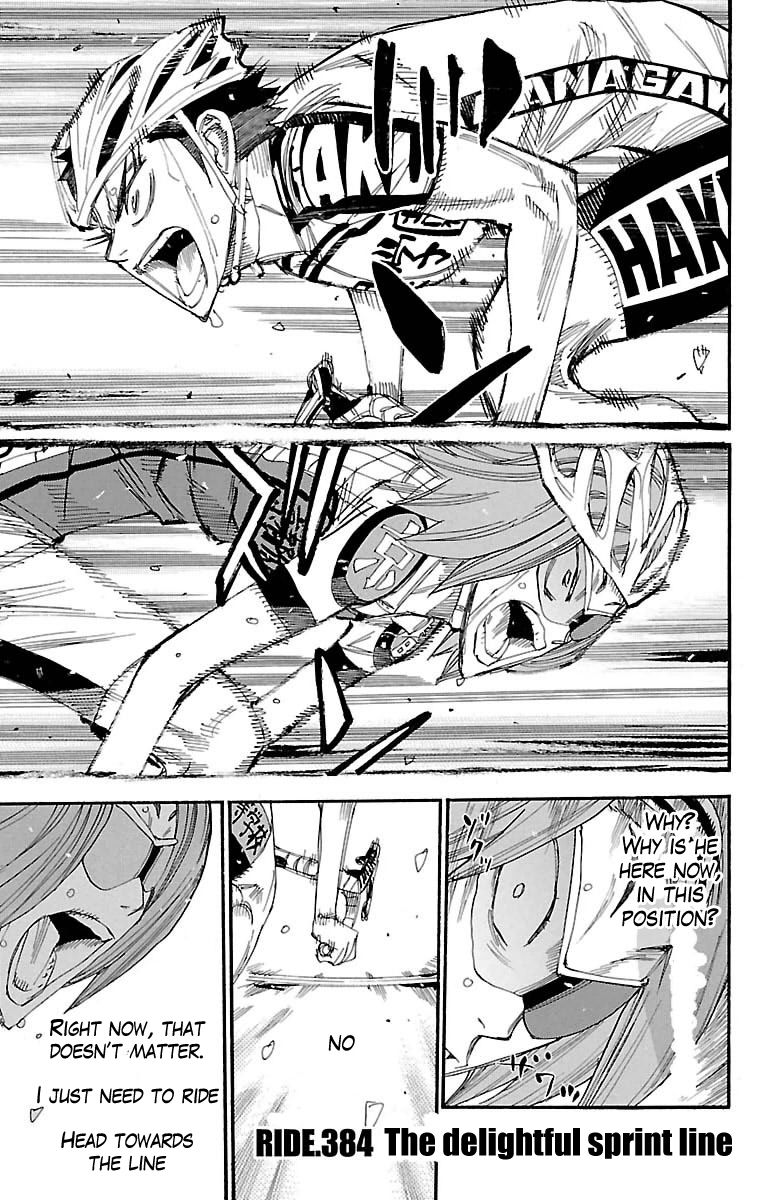 Yowamushi Pedal - Chapter 384 : The Delightful Sprint Line