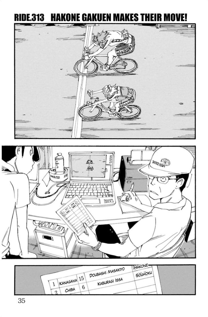 Yowamushi Pedal - Vol.37 Chapter 313 : Hakone Gakuen Makes Their Move!