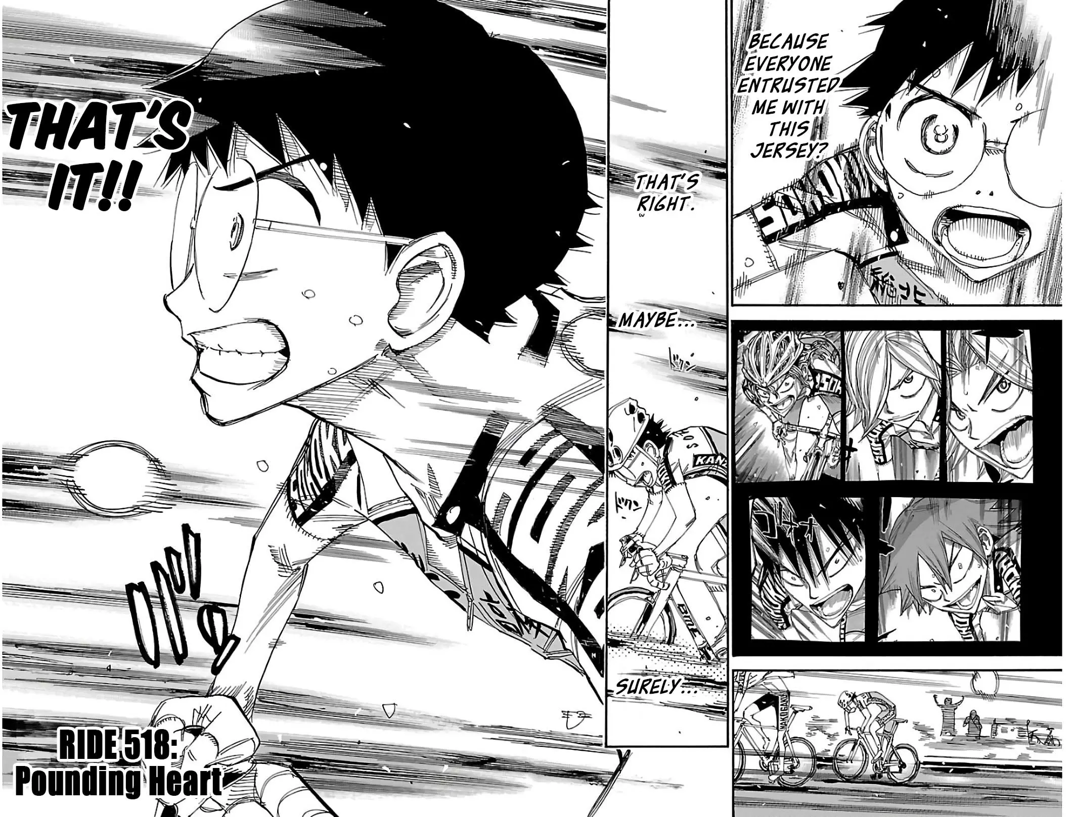 Yowamushi Pedal - Vol.60 Chapter 518: Pounding Heart