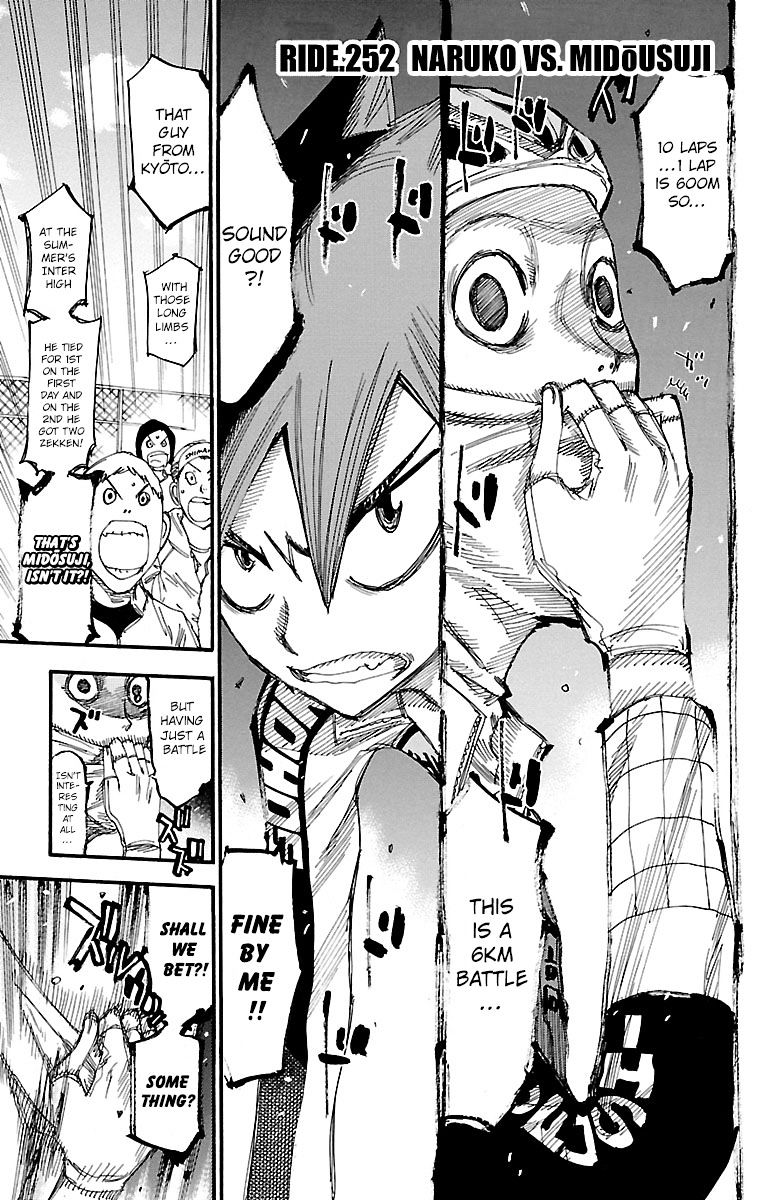 Yowamushi Pedal - Chapter 252 : Naruko Vs Mid?suji