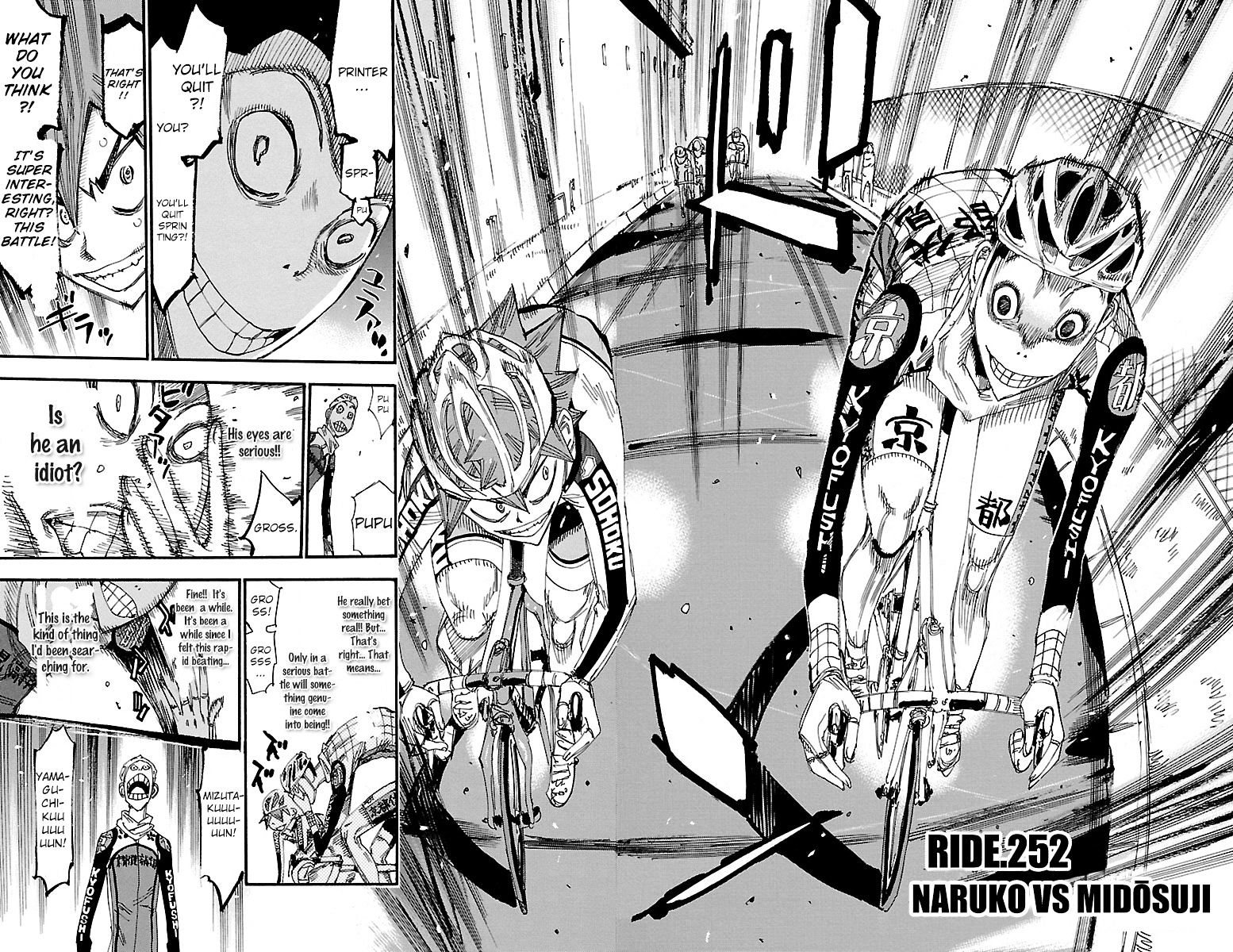 Yowamushi Pedal - Chapter 252 : Naruko Vs Mid?suji