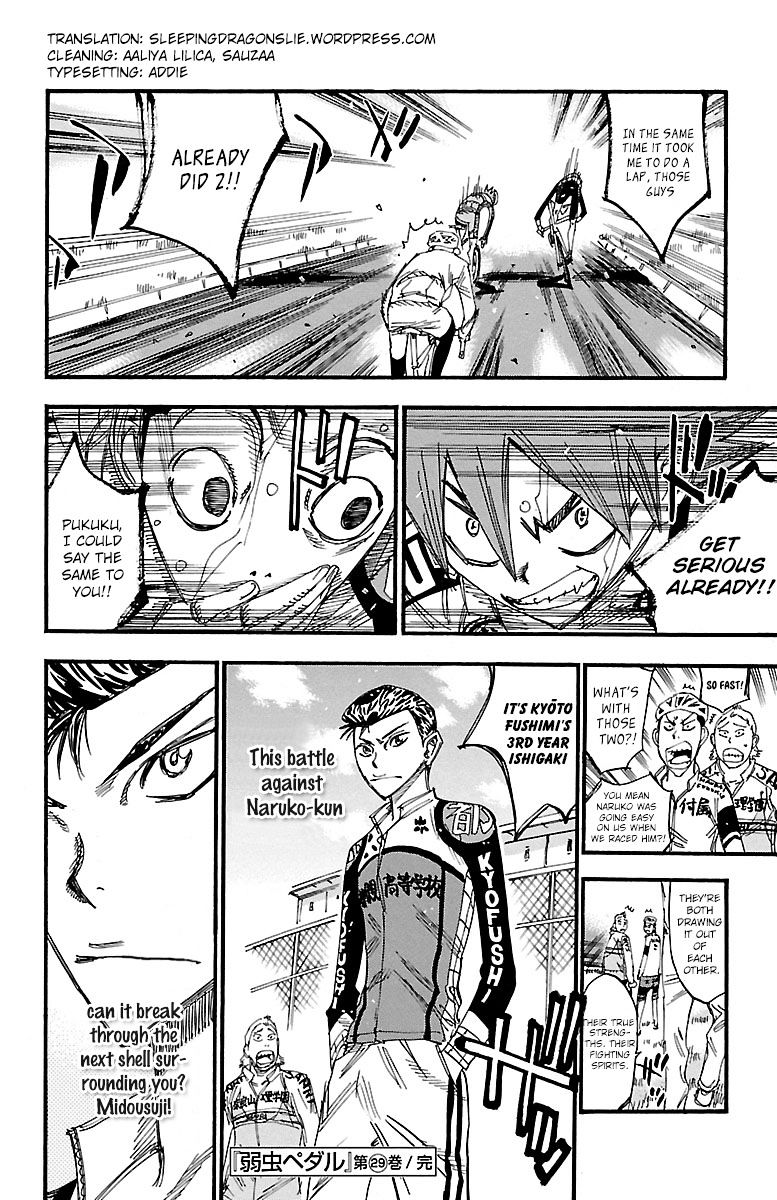 Yowamushi Pedal - Chapter 252 : Naruko Vs Mid?suji