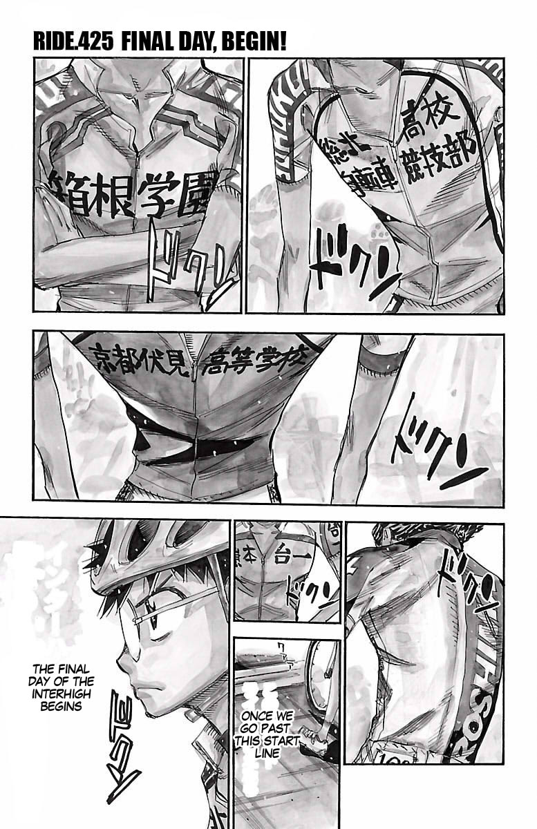 Yowamushi Pedal - Vol.49 Chapter 425: Final Day, Begin!