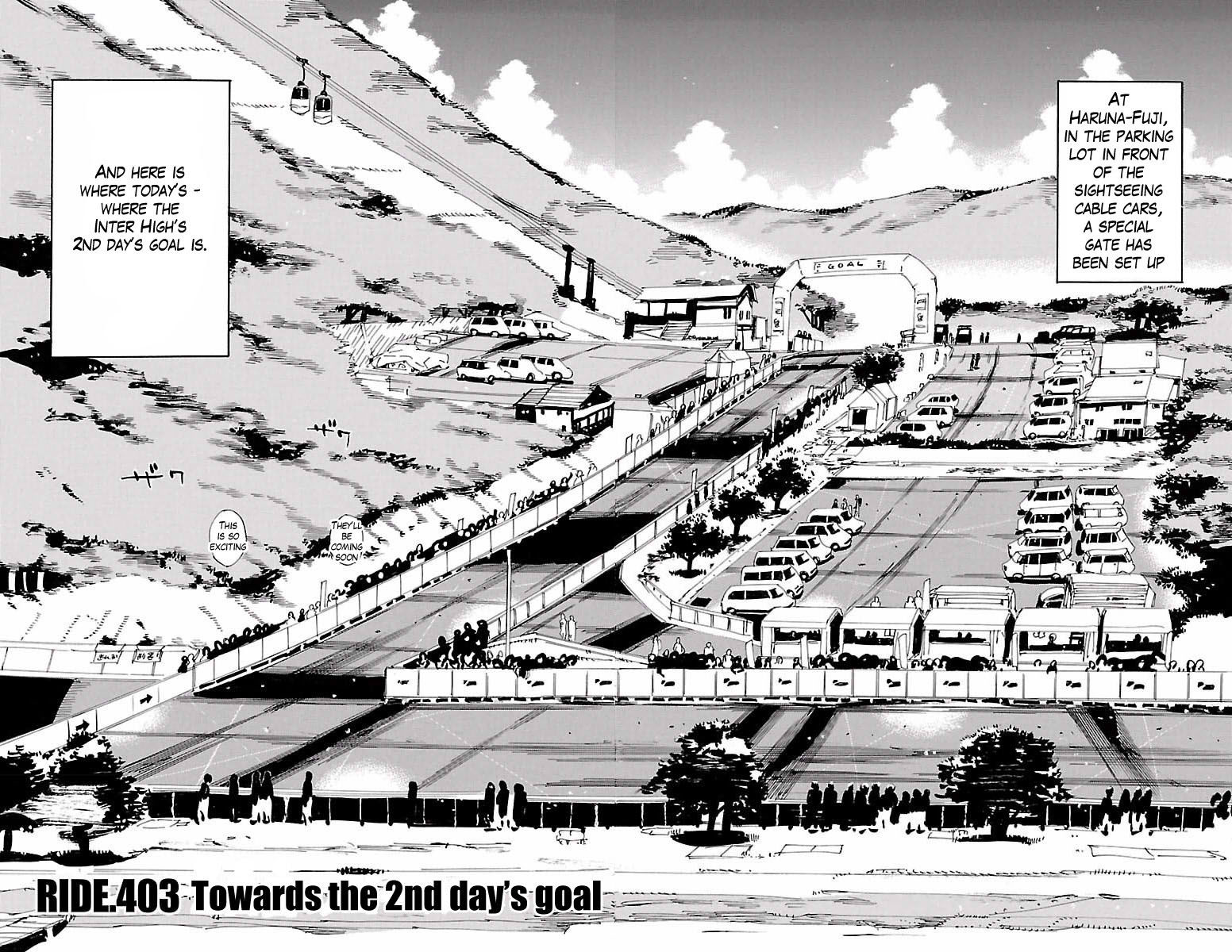 Yowamushi Pedal - Chapter 403 : Towards The 2Nd Day S Goal