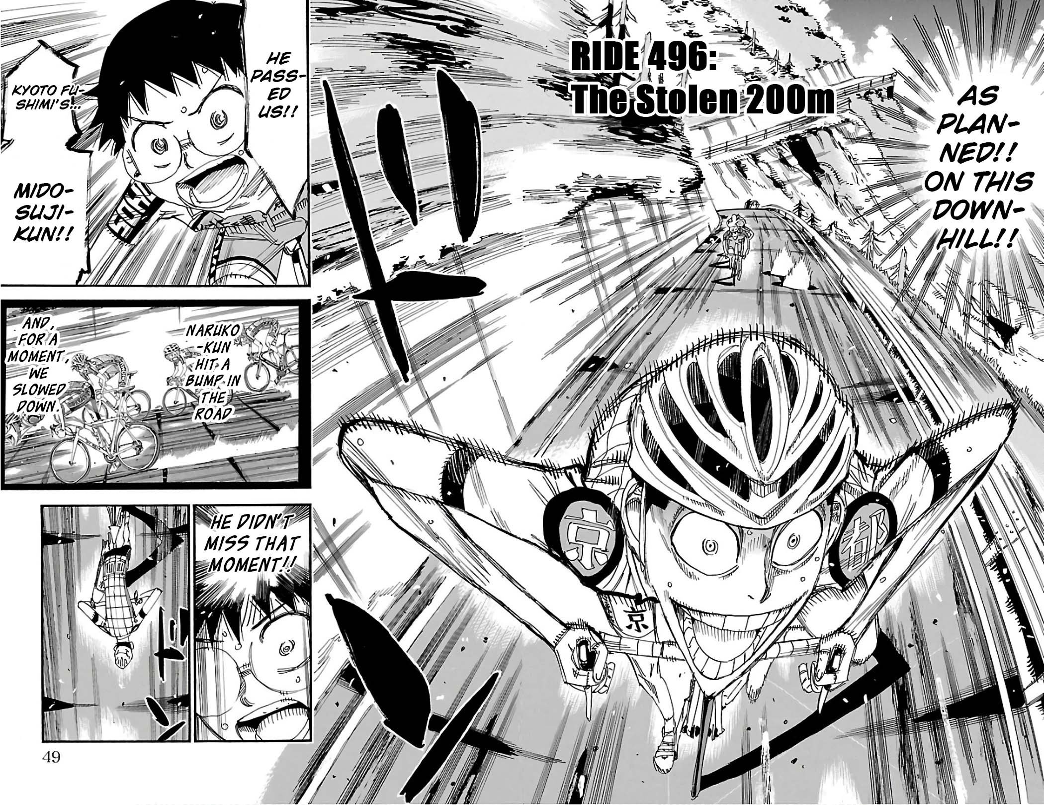 Yowamushi Pedal - Chapter 496: The Stolen 200M